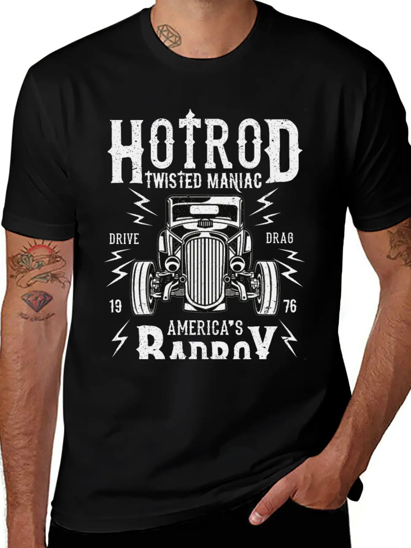 Twisted Hotrod Unisex Casual T-Shirt – Clean Design For Daily Comfort