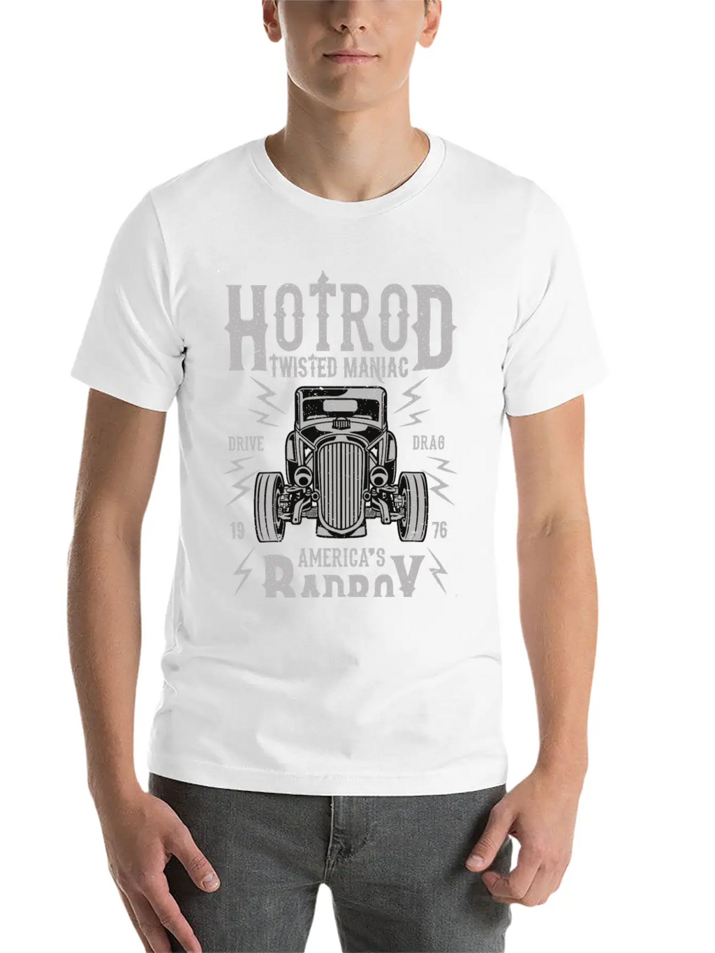 Twisted Hotrod Unisex Casual T-Shirt – Clean Design For Daily Comfort