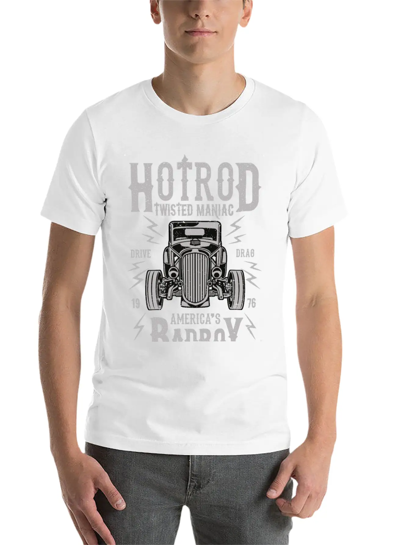 Twisted Hotrod Unisex Casual T-Shirt – Clean Design For Daily Comfort