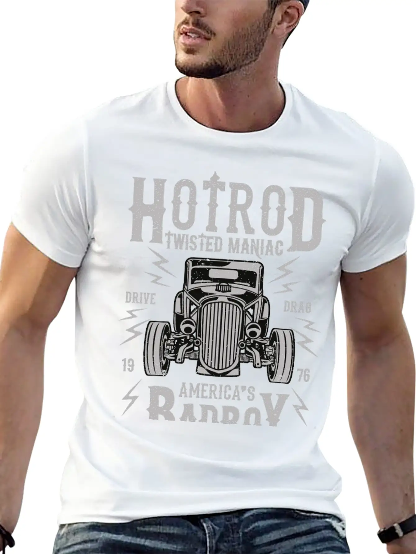 Twisted Hotrod Unisex Casual T-Shirt – Clean Design For Daily Comfort