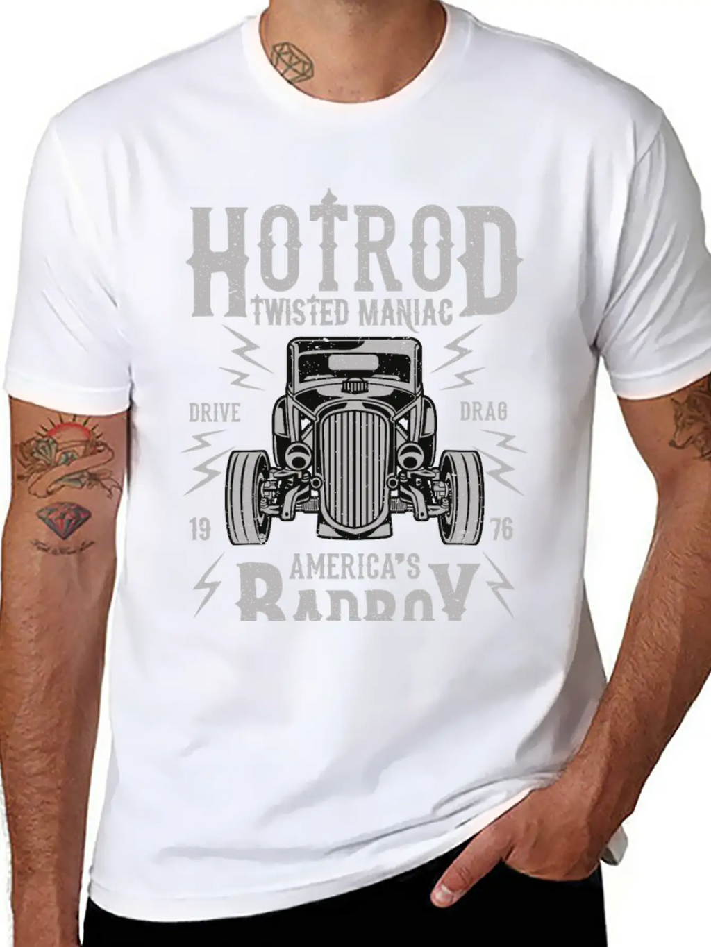 Twisted Hotrod Unisex Casual T-Shirt – Clean Design For Daily Comfort