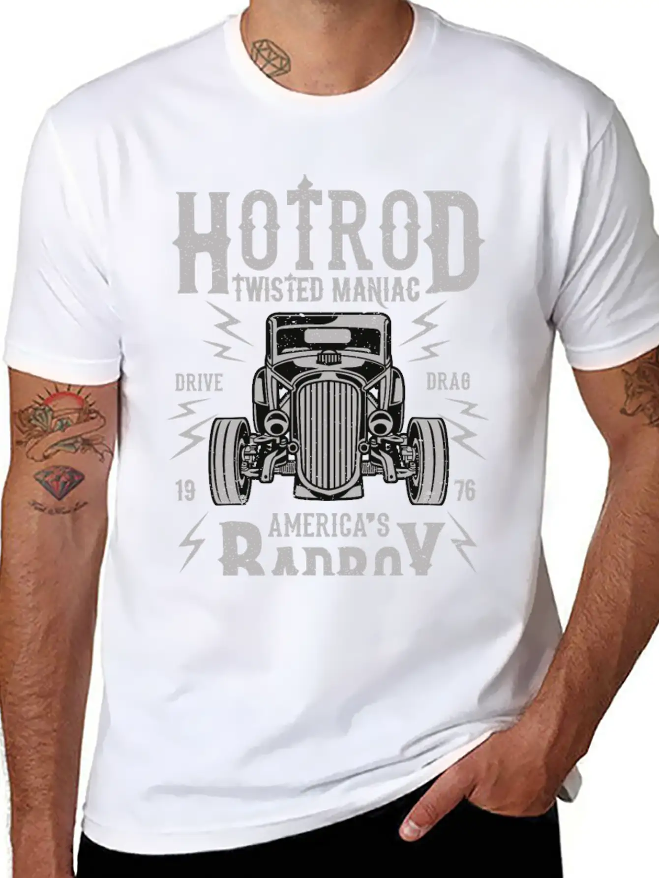 Twisted Hotrod Unisex Casual T-Shirt – Clean Design For Daily Comfort