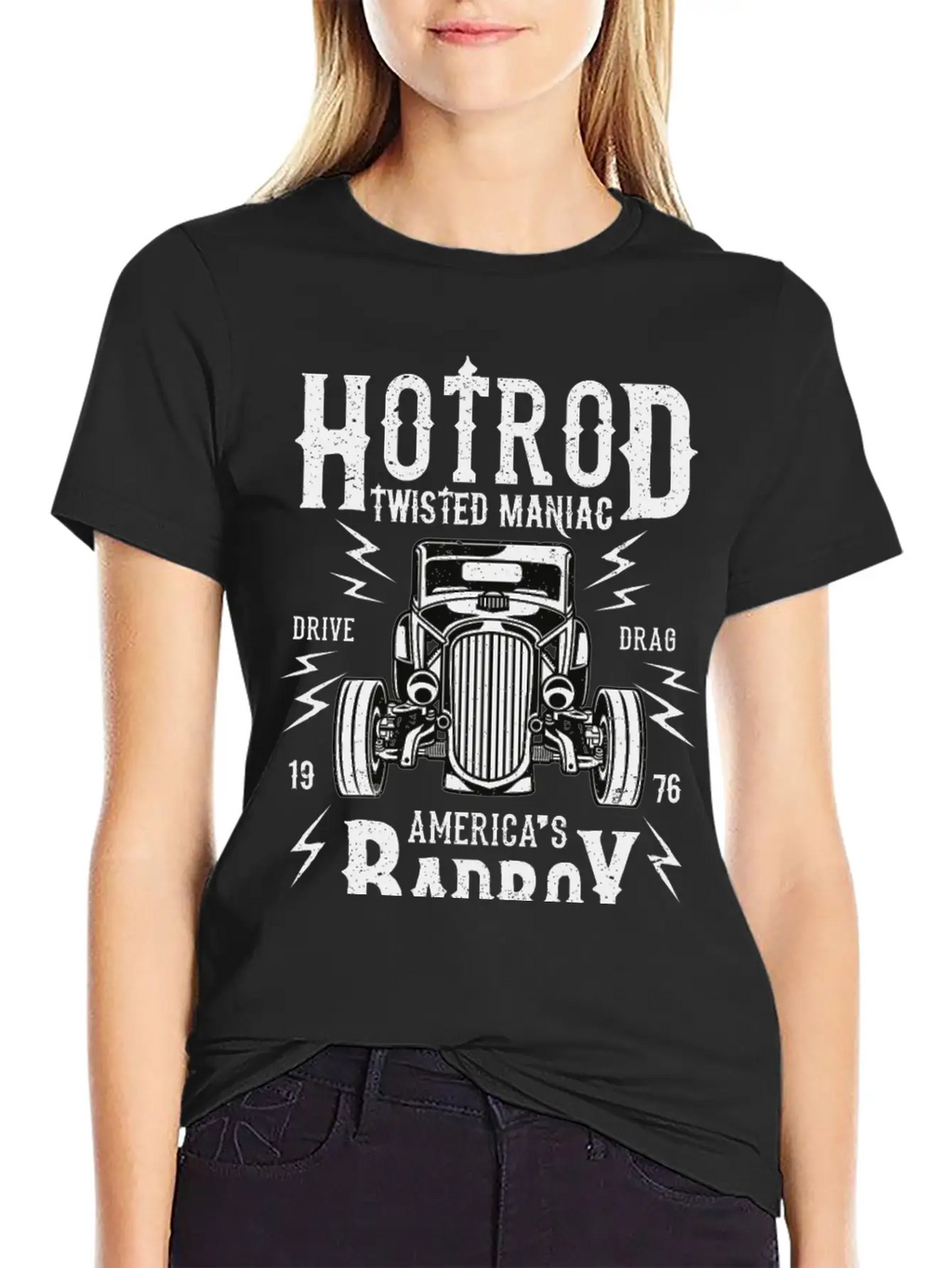 Twisted Hotrod Unisex Casual T-Shirt – Clean Design For Daily Comfort