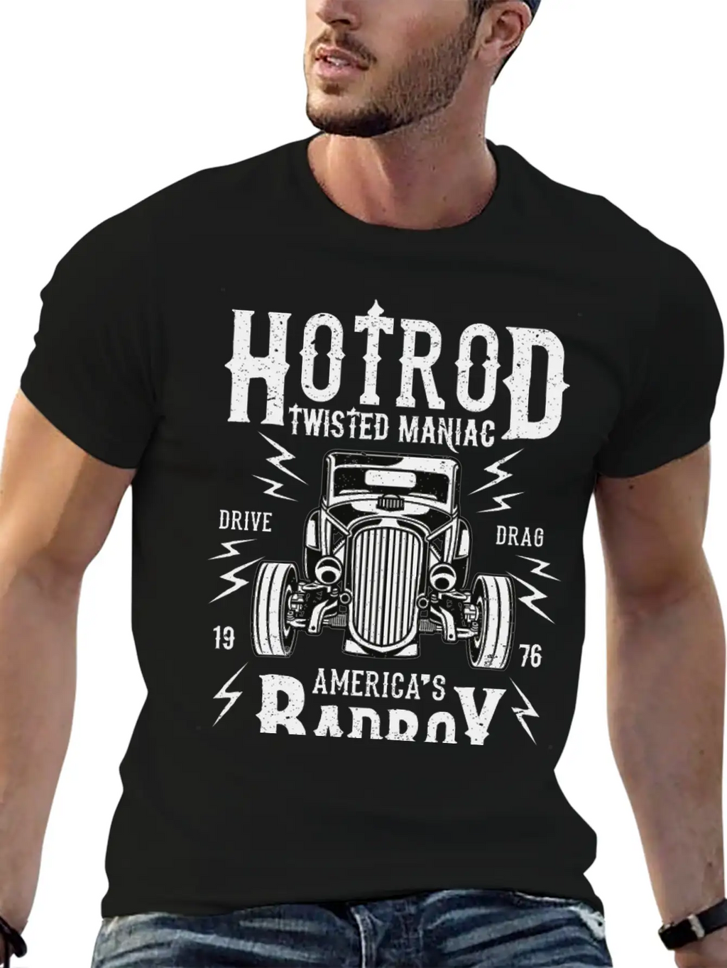 Twisted Hotrod Unisex Casual T-Shirt – Clean Design For Daily Comfort