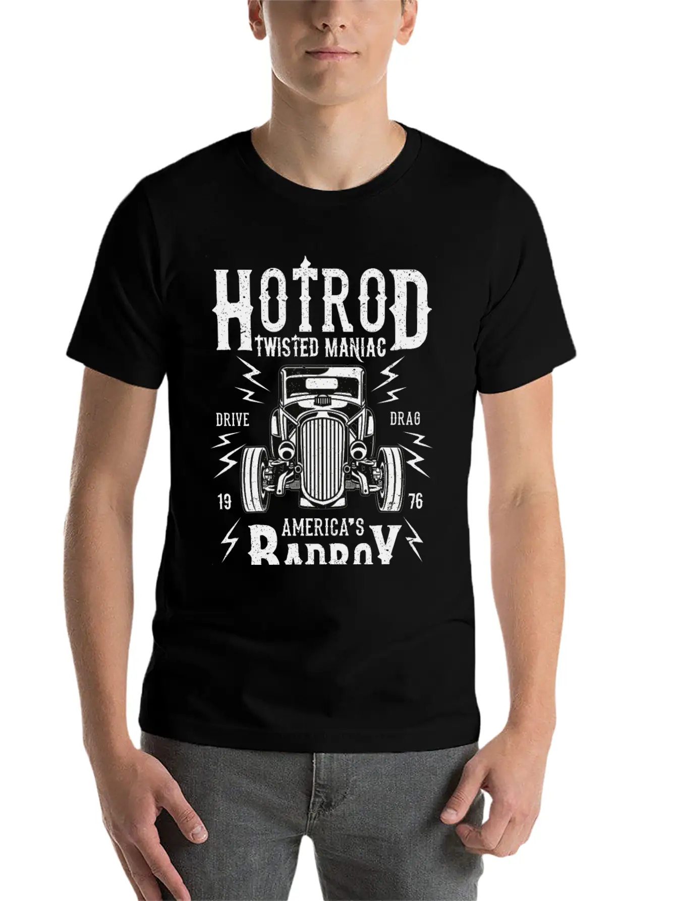 Twisted Hotrod Unisex Casual T-Shirt – Clean Design For Daily Comfort