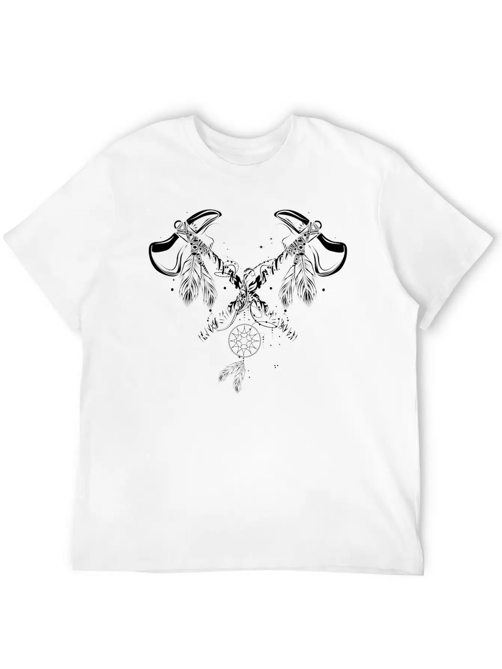 Two Crossed Tomahawks Basic Graphic T-Shirt – Daily Comfort In Soft Cotton