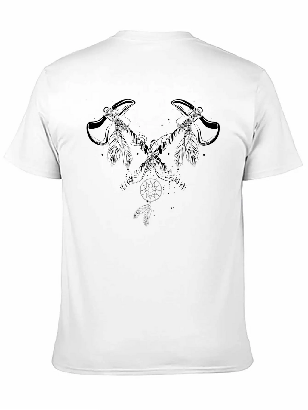 Two Crossed Tomahawks Basic Graphic T-Shirt – Daily Comfort In Soft Cotton