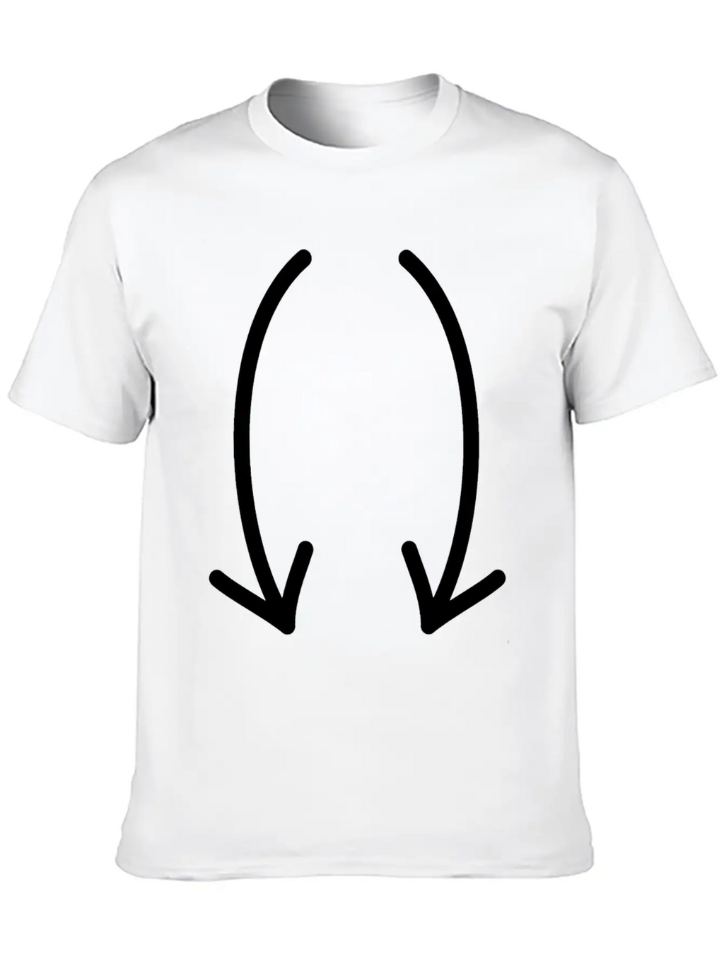 Two Down Arrows Timeless Short Sleeve Tee – Comfy And Minimalist Design