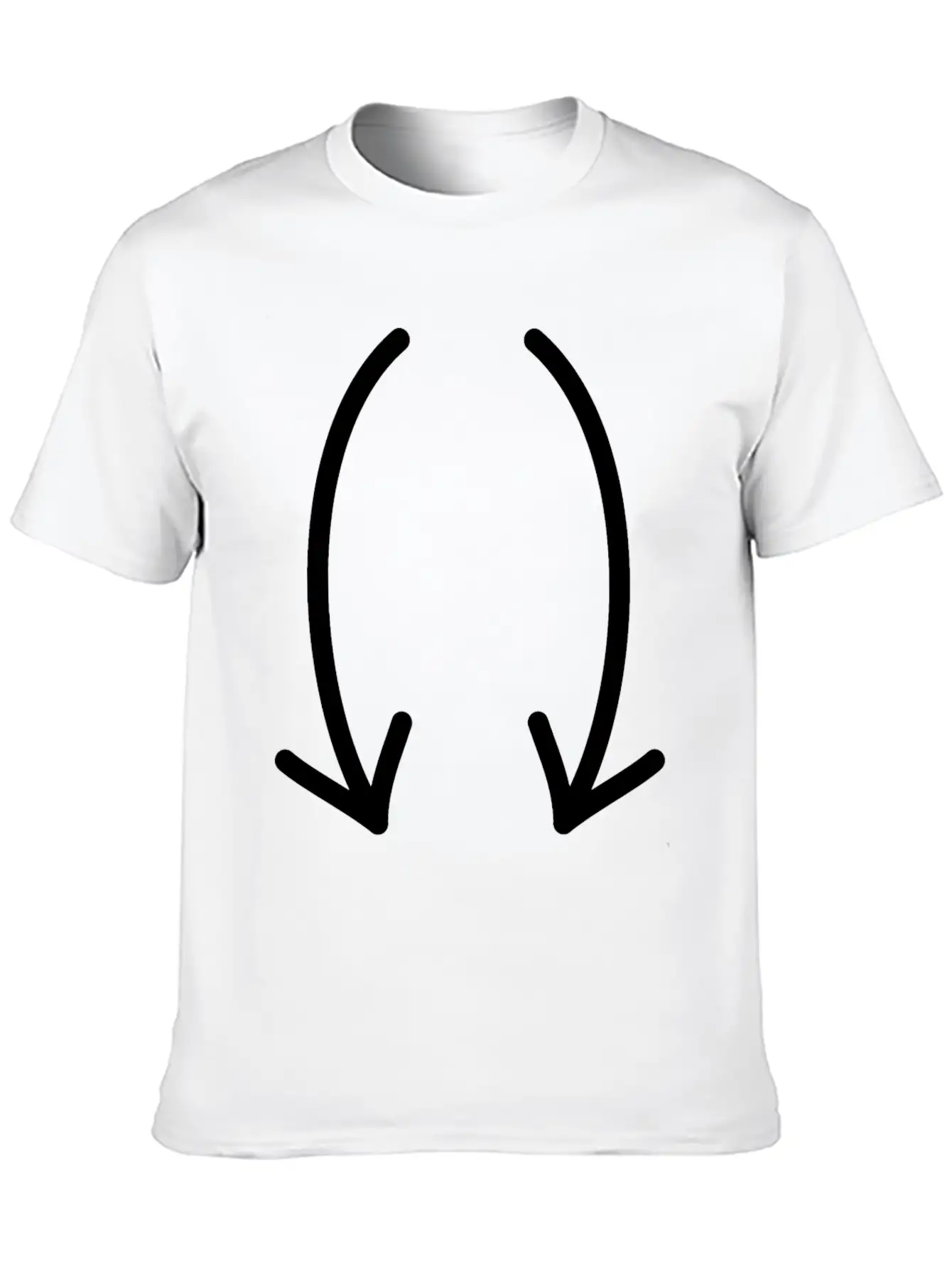 Two Down Arrows Timeless Short Sleeve Tee – Comfy And Minimalist Design