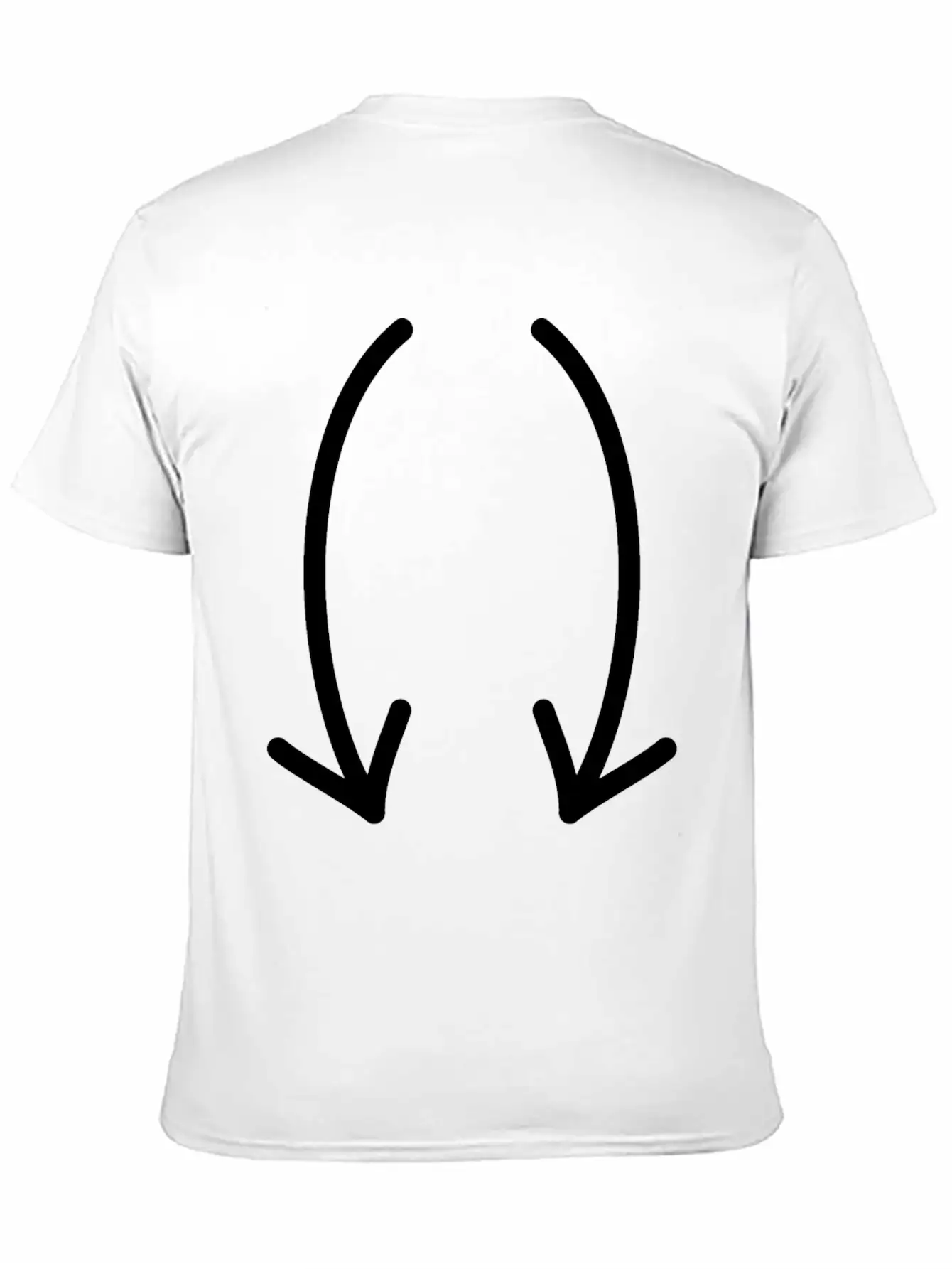 Two Down Arrows Timeless Short Sleeve Tee – Comfy And Minimalist Design