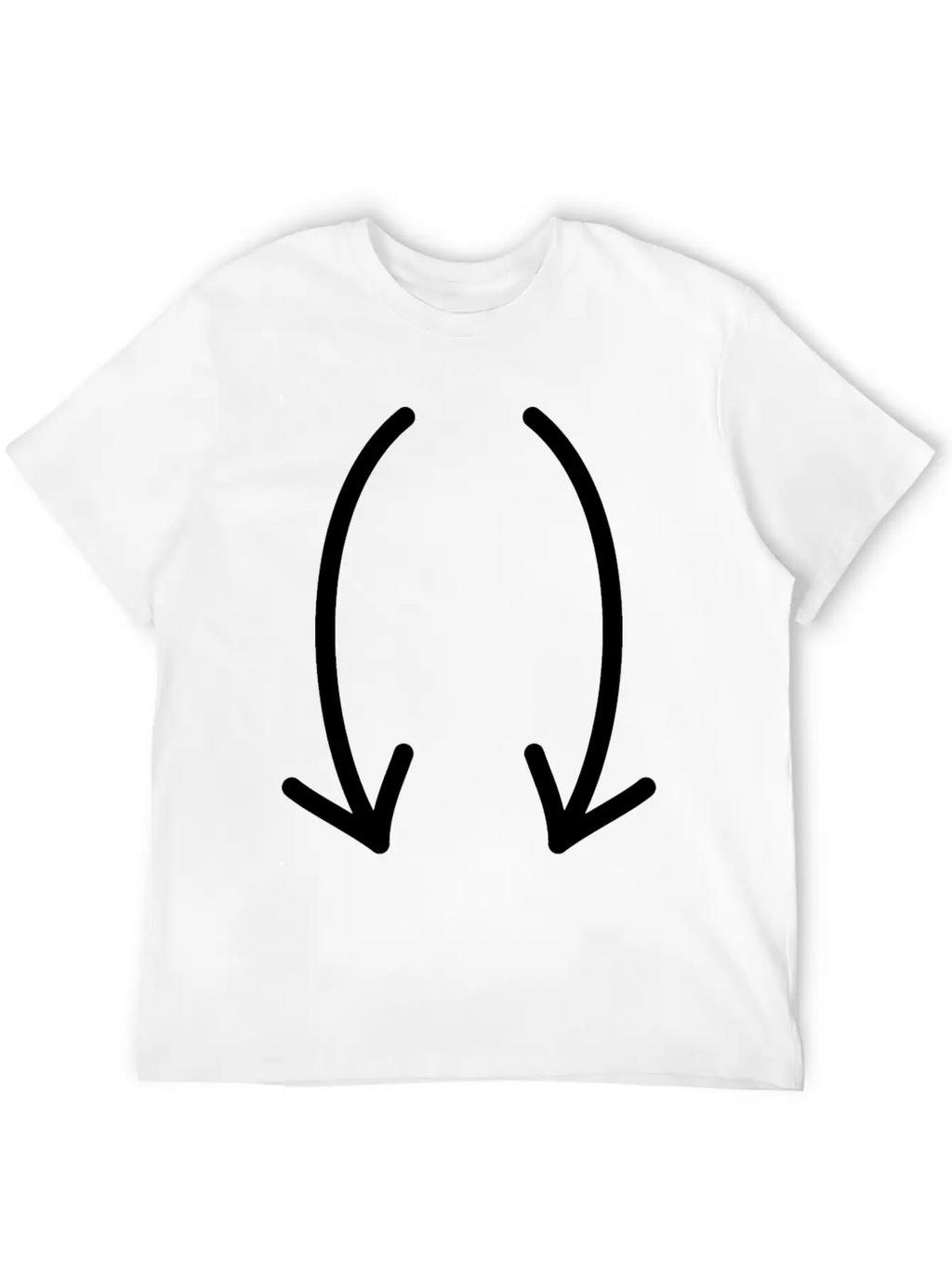 Two Down Arrows Timeless Short Sleeve Tee – Comfy And Minimalist Design