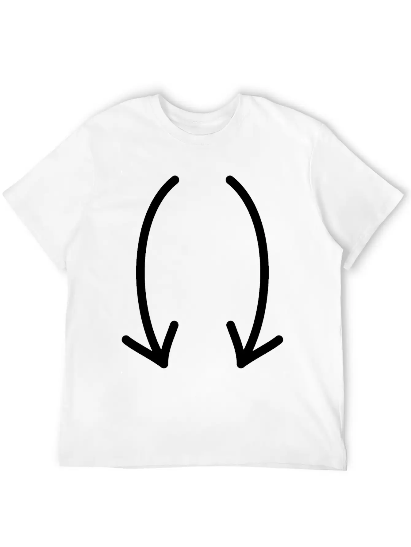 Two Down Arrows Timeless Short Sleeve Tee – Comfy And Minimalist Design
