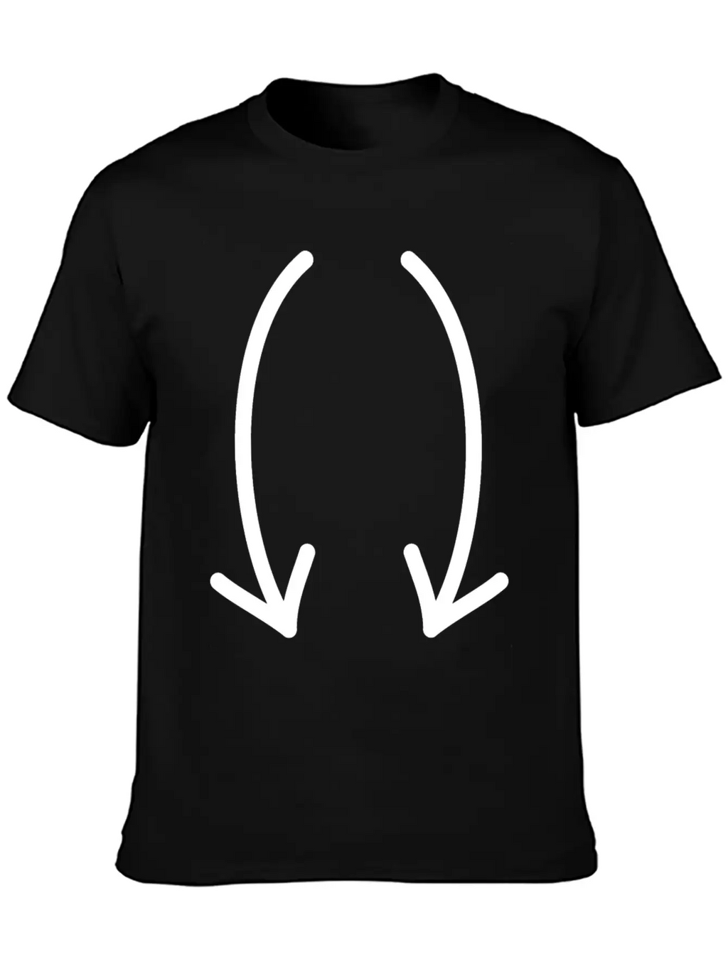 Two Down Arrows Timeless Short Sleeve Tee – Comfy And Minimalist Design