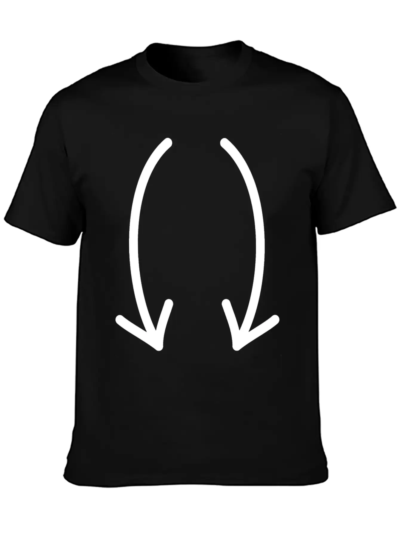 Two Down Arrows Timeless Short Sleeve Tee – Comfy And Minimalist Design