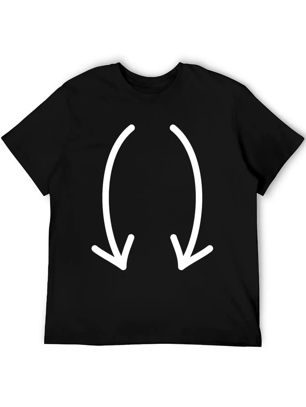 Two Down Arrows Timeless Short Sleeve Tee – Comfy And Minimalist Design