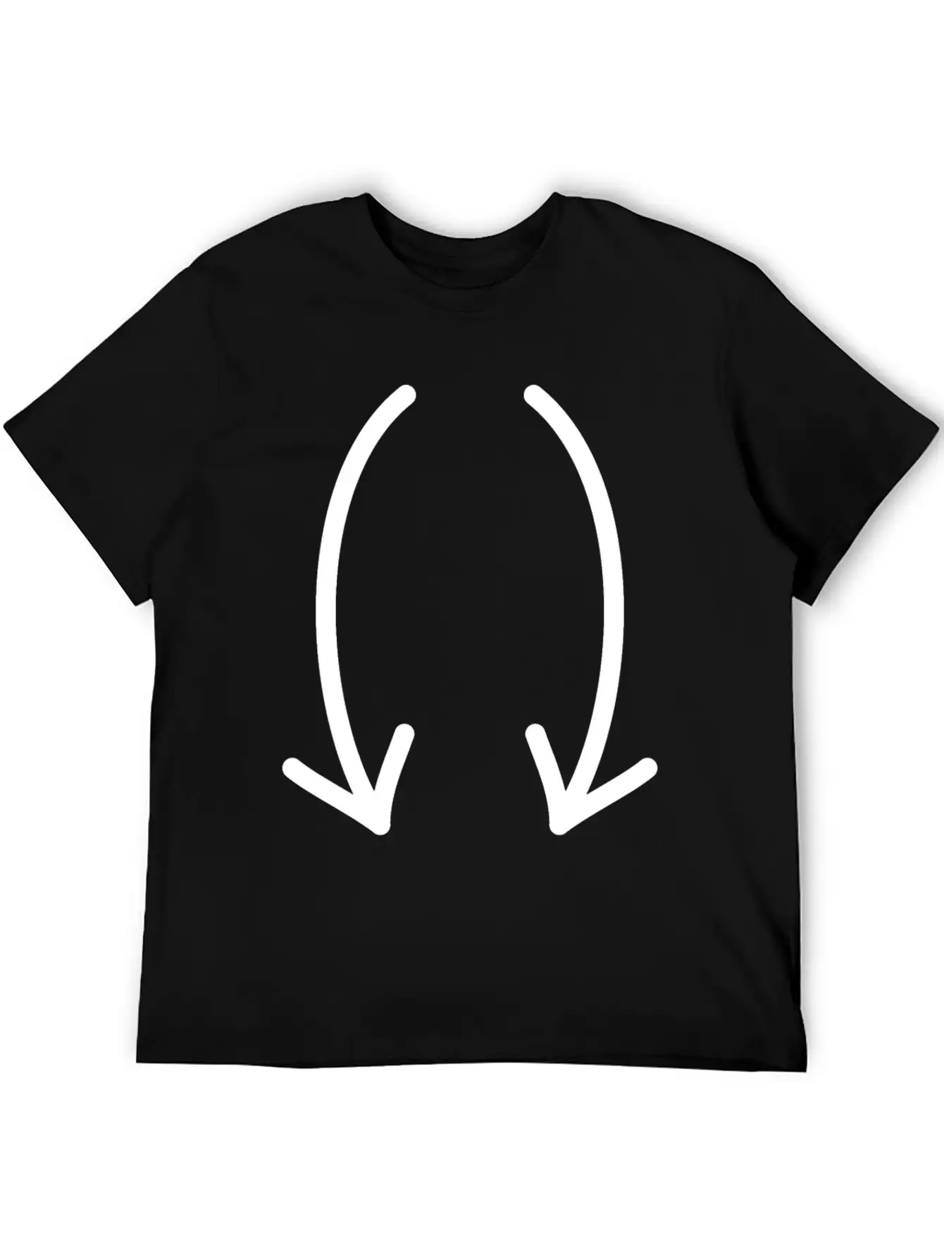 Two Down Arrows Timeless Short Sleeve Tee – Comfy And Minimalist Design