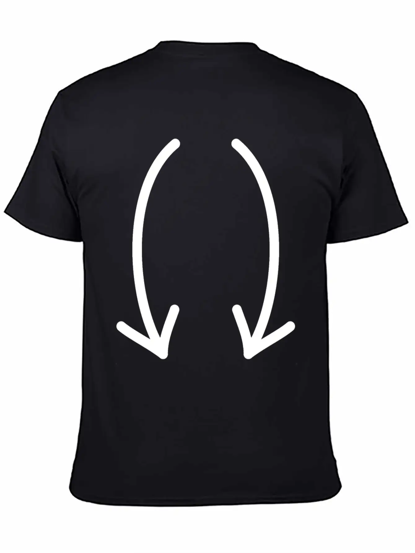 Two Down Arrows Timeless Short Sleeve Tee – Comfy And Minimalist Design