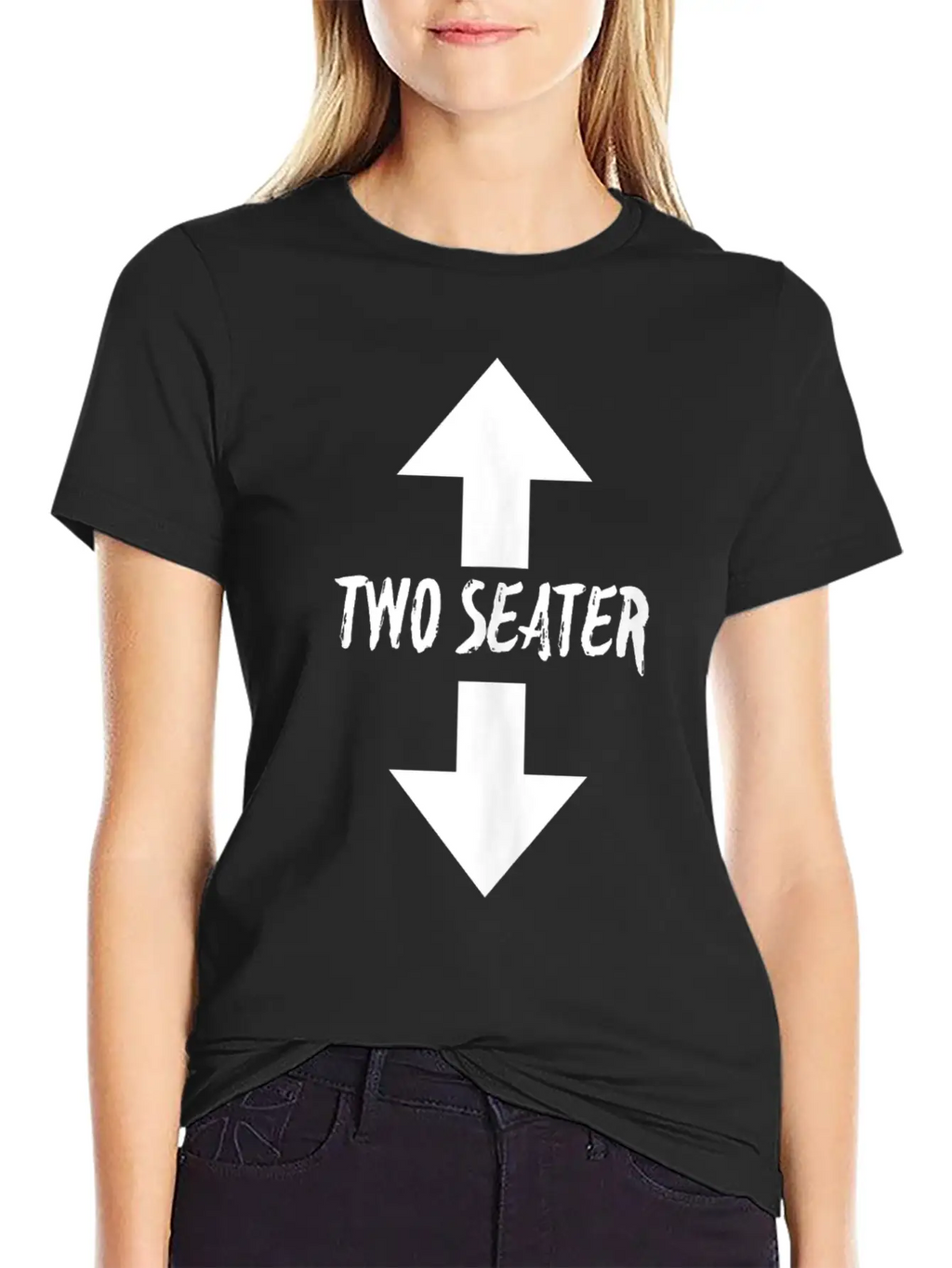 Two Seater Arrow Naughty Dad Joke Gift Breathable Soft Cotton T-Shirt – Timeless Casual Look