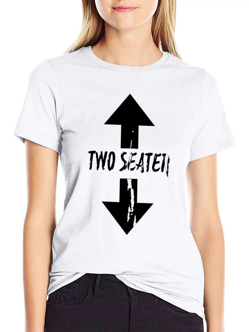Two Seater Arrow Naughty Dad Joke Gift Breathable Soft Cotton T-Shirt – Timeless Casual Look
