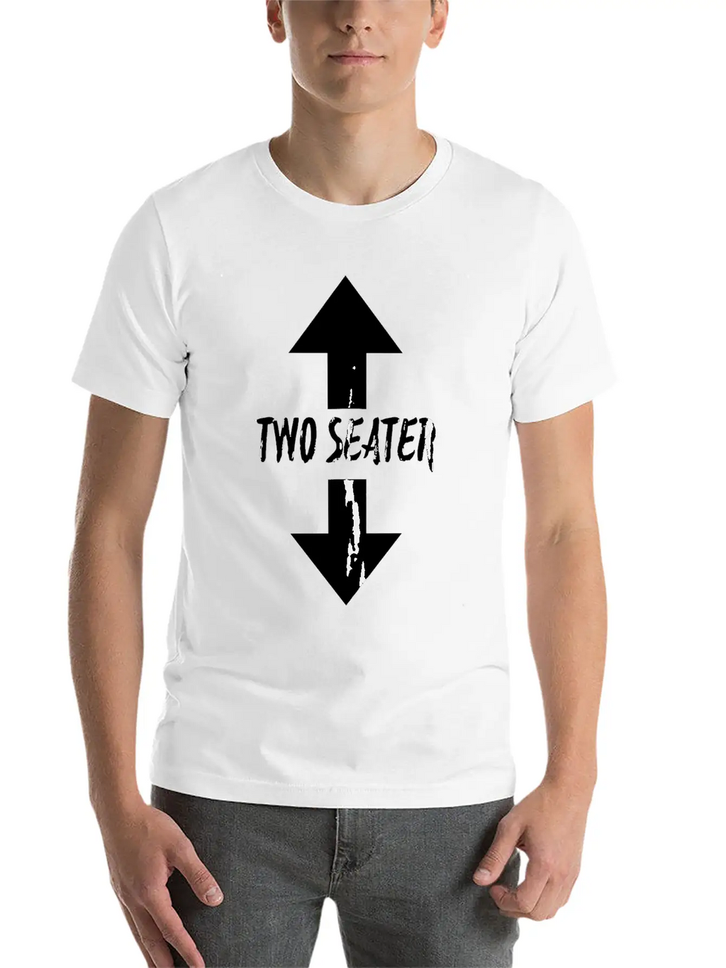 Two Seater Arrow Naughty Dad Joke Gift Breathable Soft Cotton T-Shirt – Timeless Casual Look