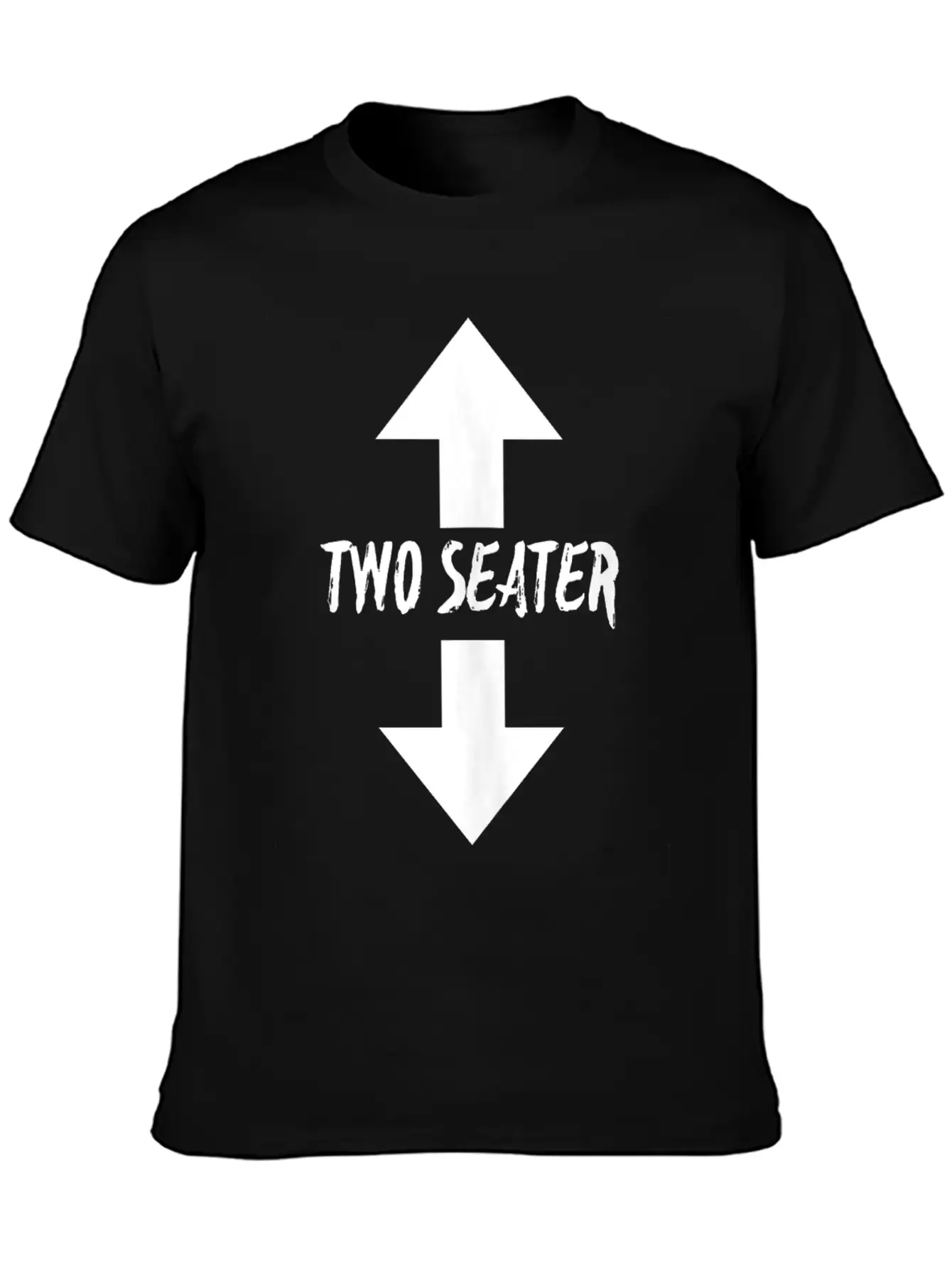 Two Seater Arrow Naughty Dad Joke Gift Breathable Soft Cotton T-Shirt – Timeless Casual Look