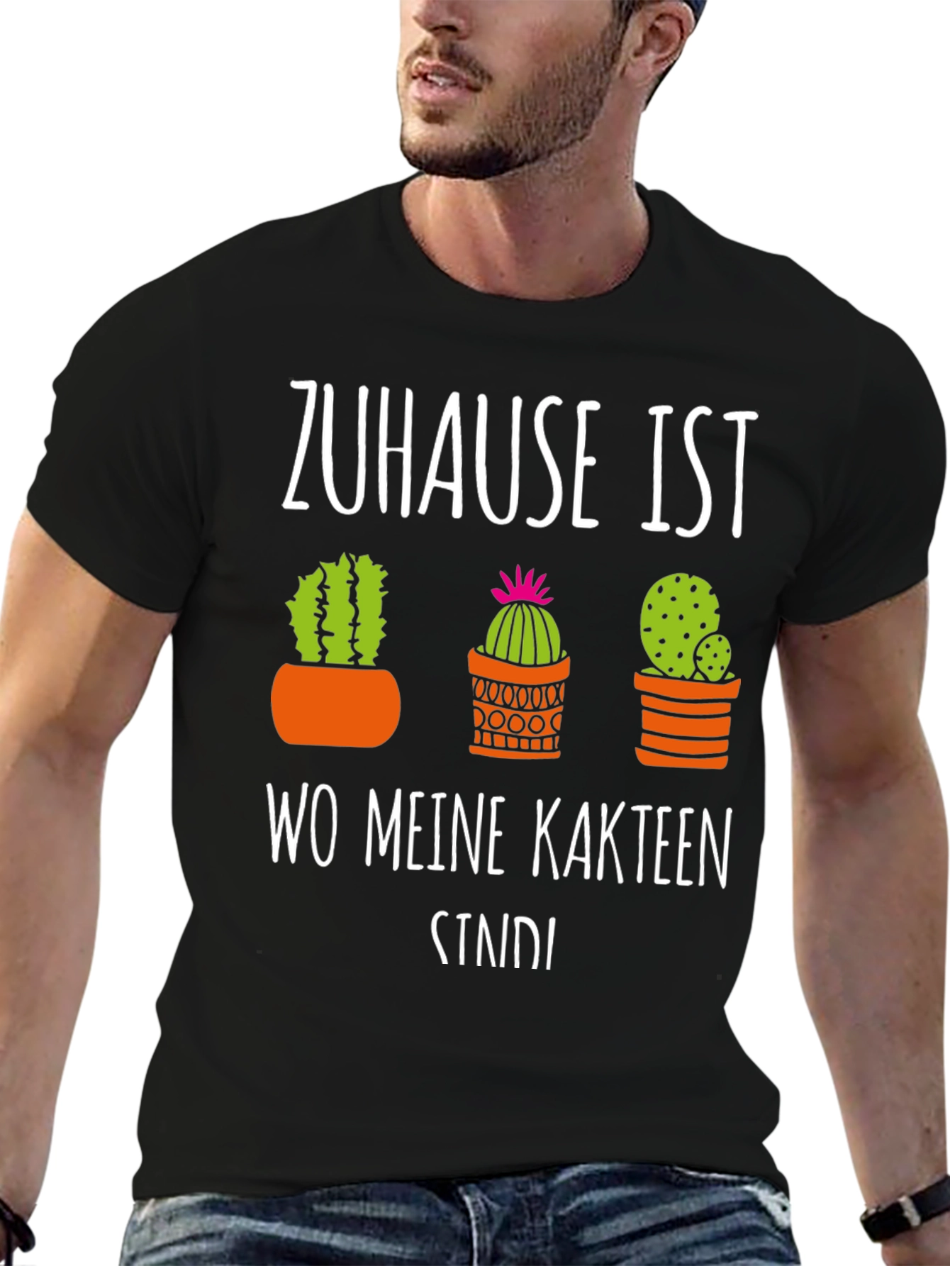 Cactus Lover T-Shirt - Zuhause Ist Wo Meine Kakteen Sind!