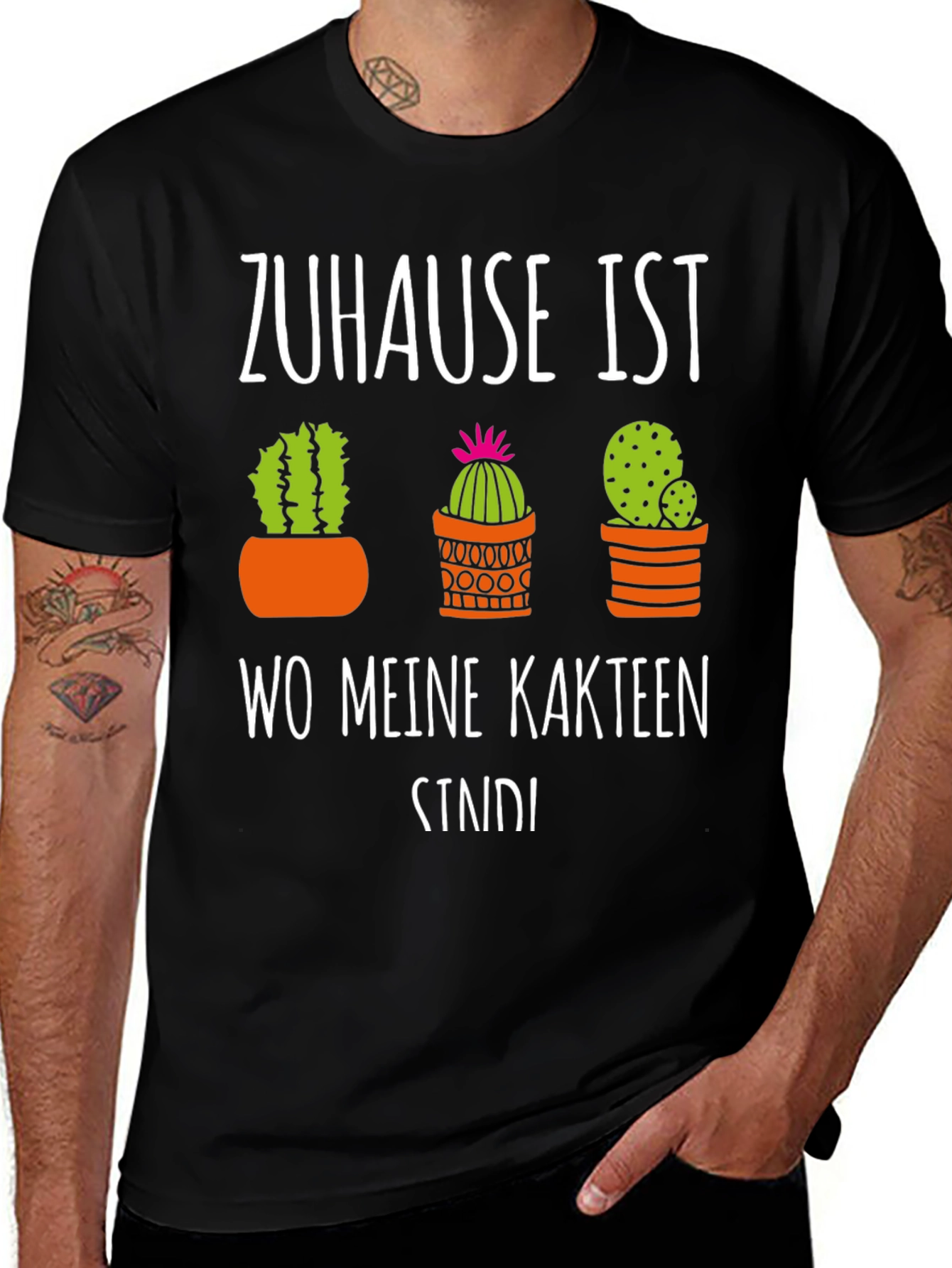 Cactus Lover T-Shirt - Zuhause Ist Wo Meine Kakteen Sind!