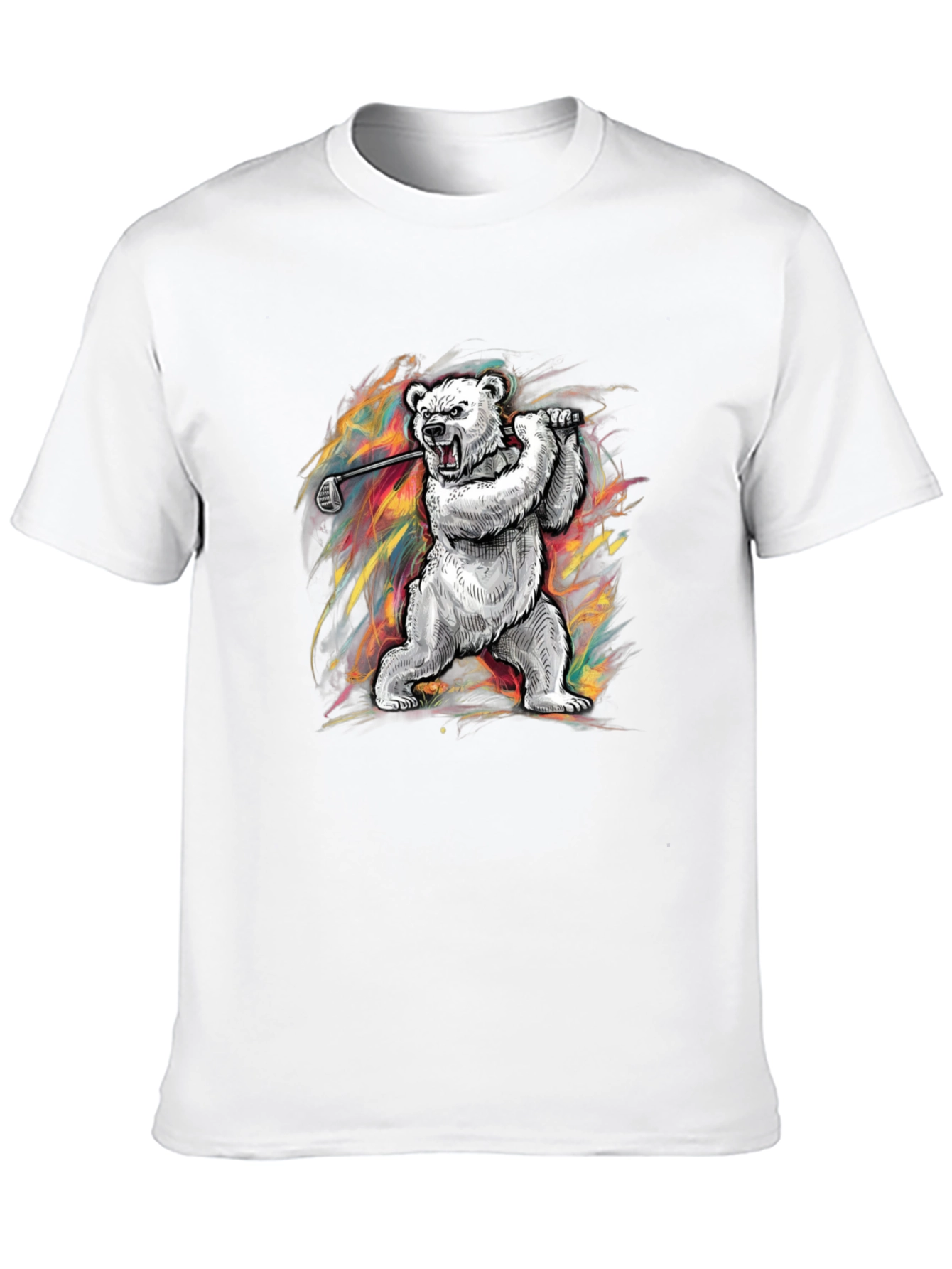 Golf Bear Tee - Fierce Style for the Fairway!
