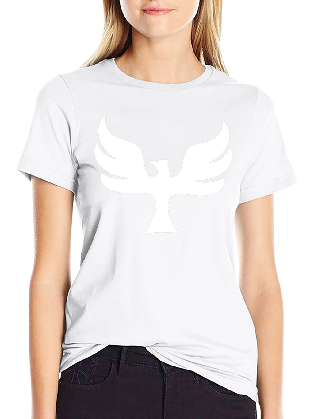 Phoenix Graphic Print T-Shirt - Black