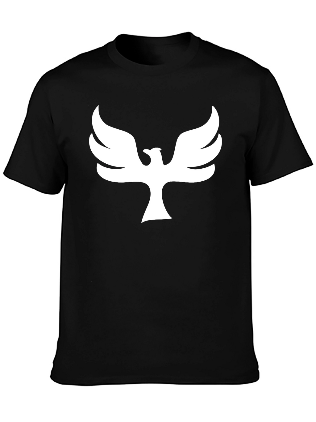 Phoenix Graphic Print T-Shirt - Black