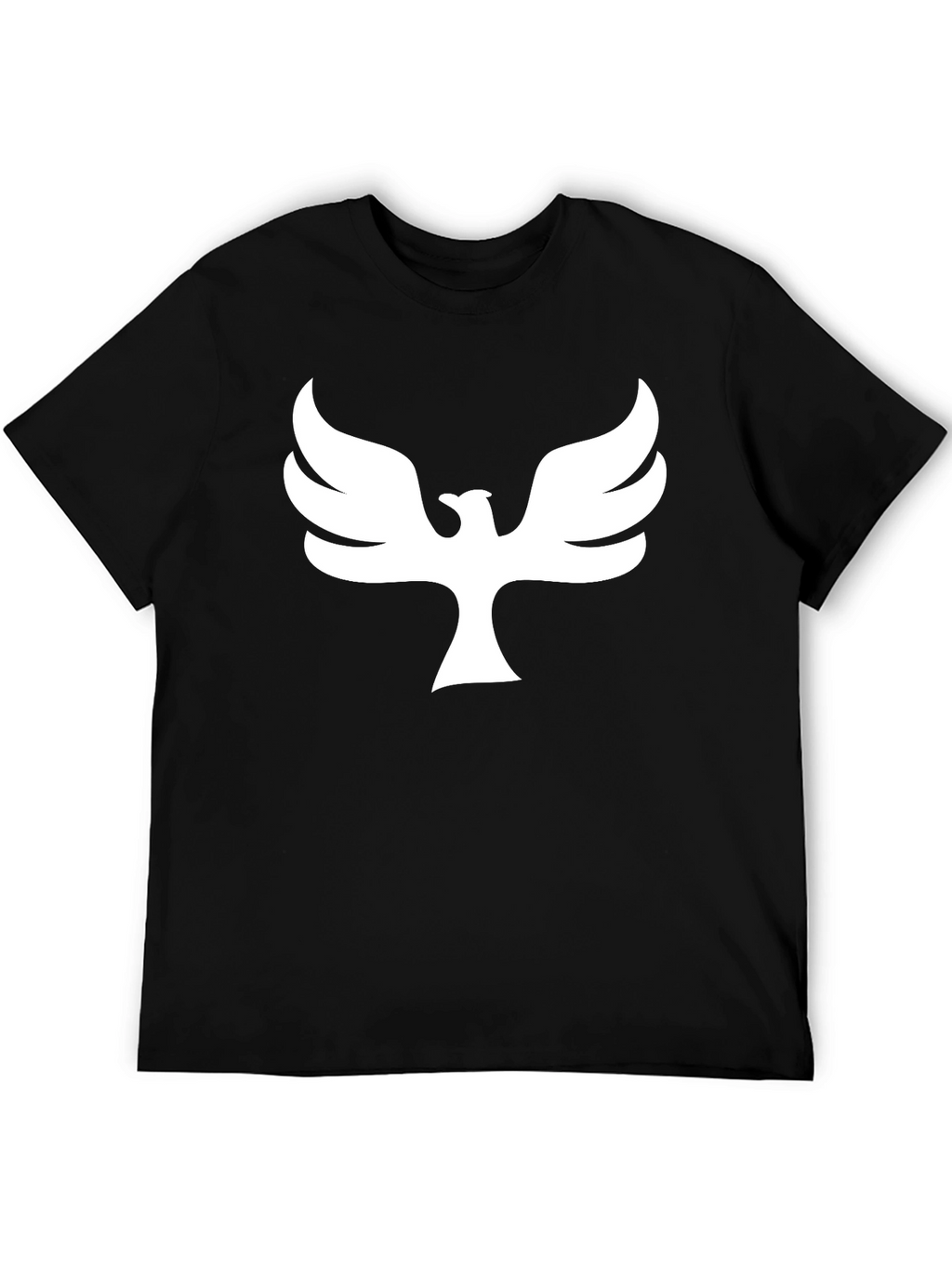 Phoenix Graphic Print T-Shirt - Black