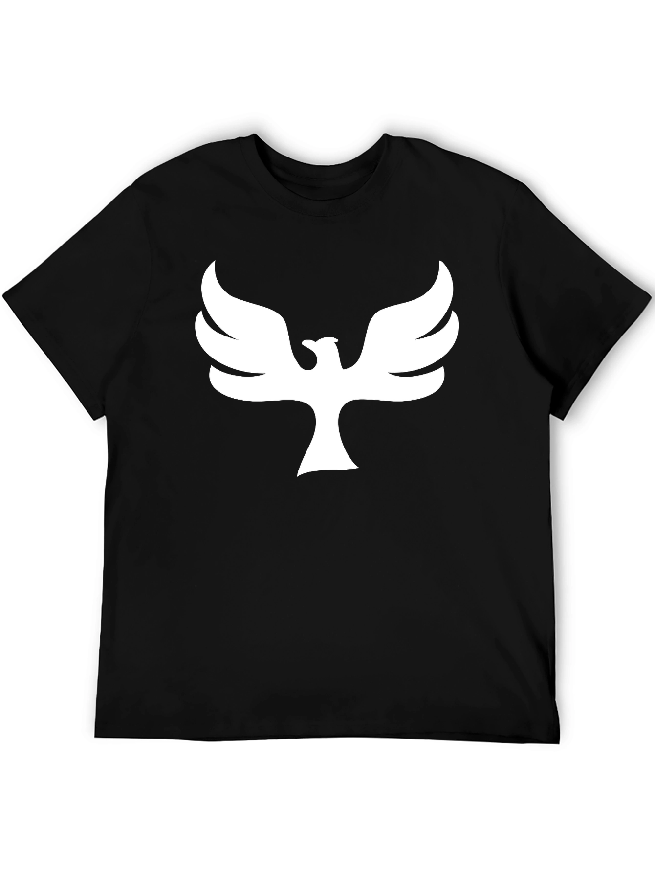 Phoenix Graphic Print T-Shirt - Black