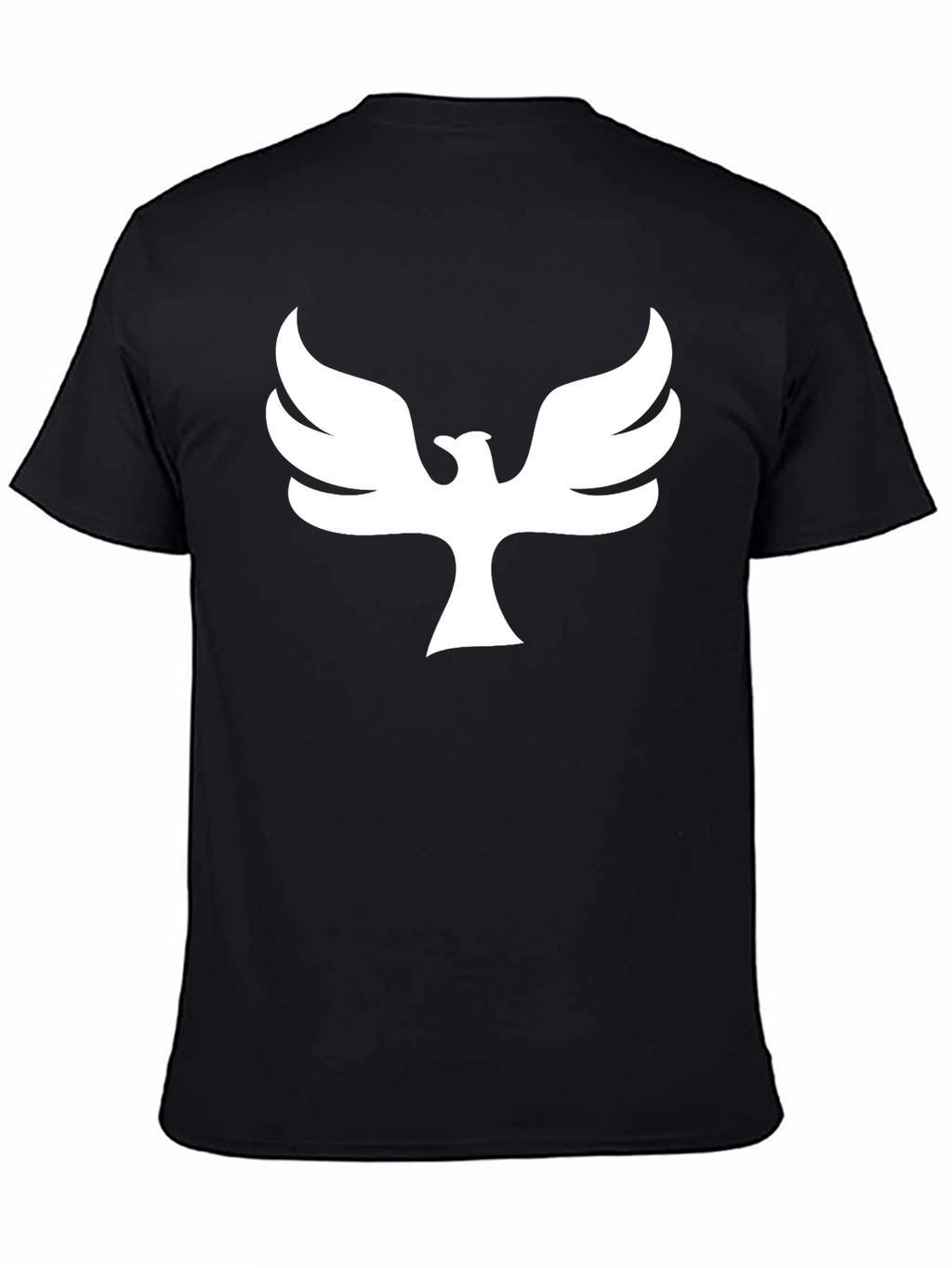 Phoenix Graphic Print T-Shirt - Black