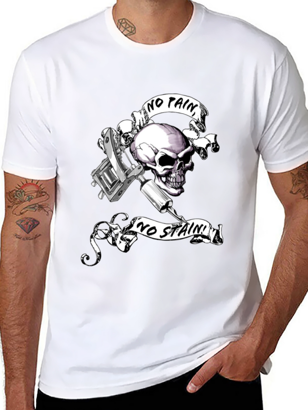 Skull & Tattoo Machine Graphic Tee
