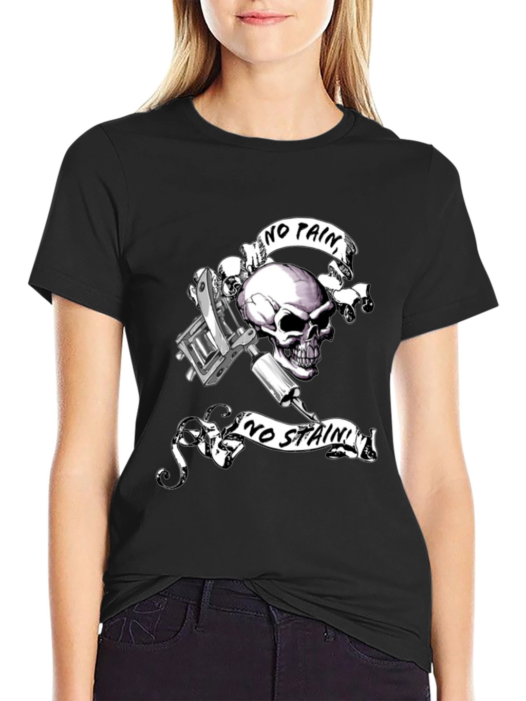 Skull & Tattoo Machine Graphic Tee