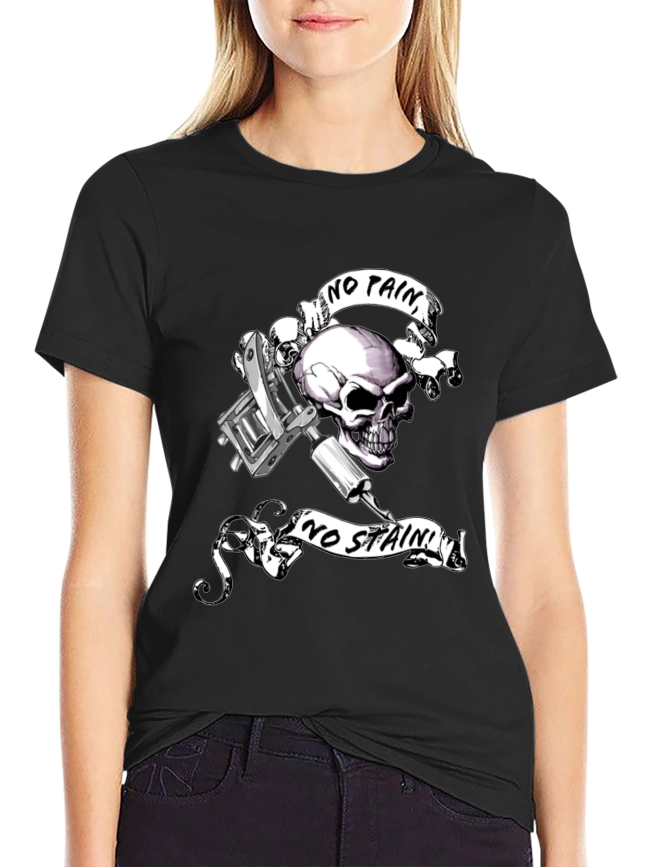 Skull & Tattoo Machine Graphic Tee
