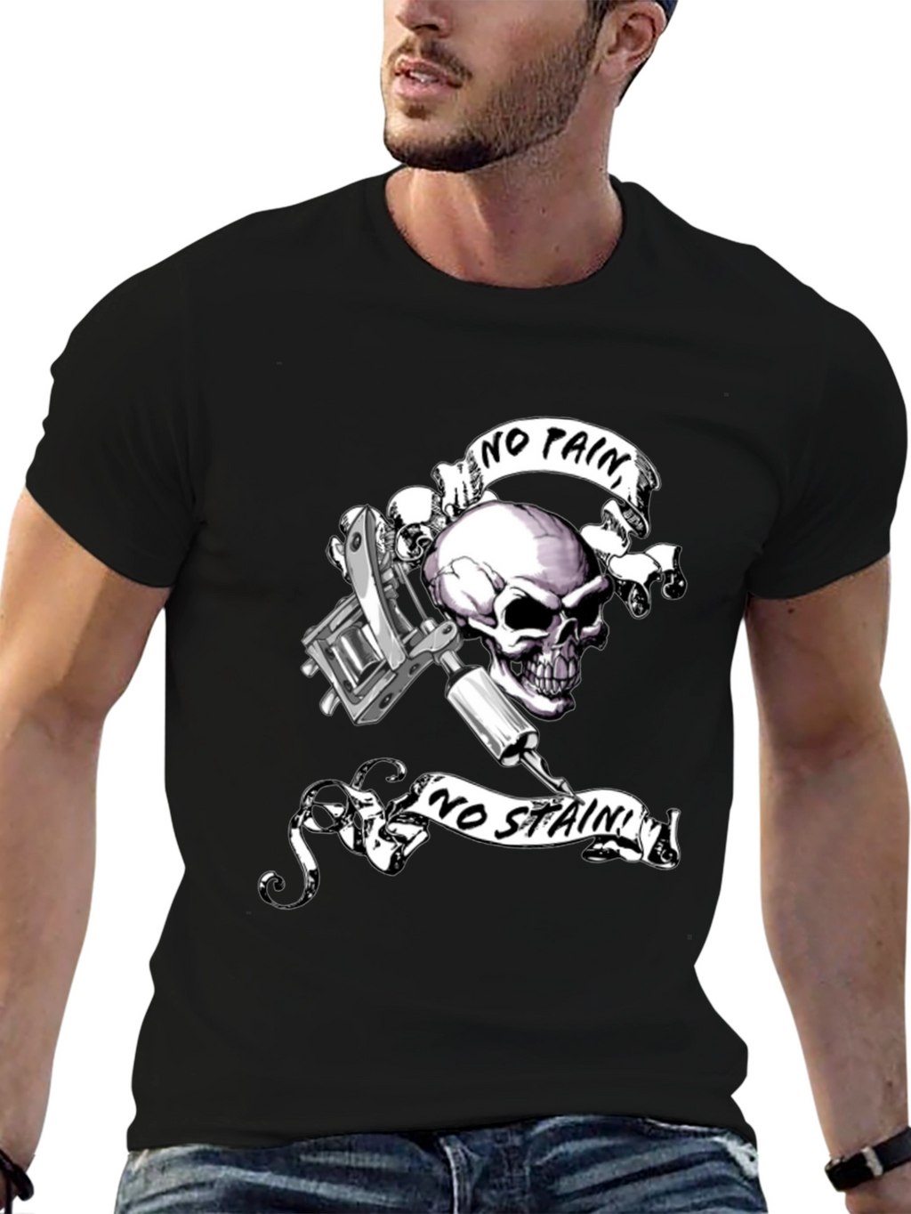Skull & Tattoo Machine Graphic Tee