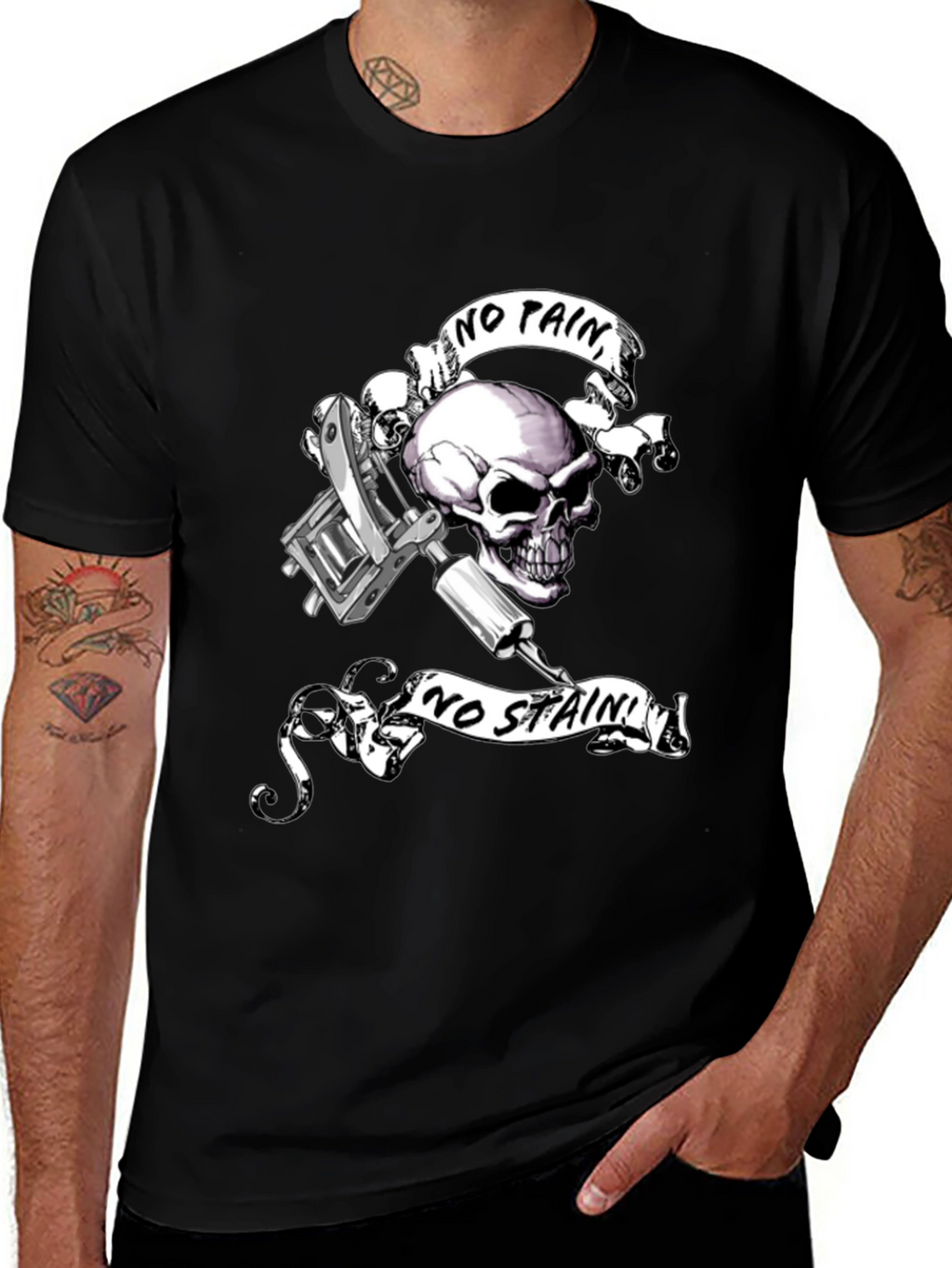 Skull & Tattoo Machine Graphic Tee
