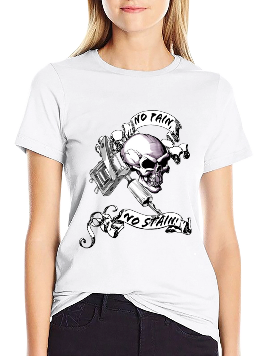 Skull & Tattoo Machine Graphic Tee