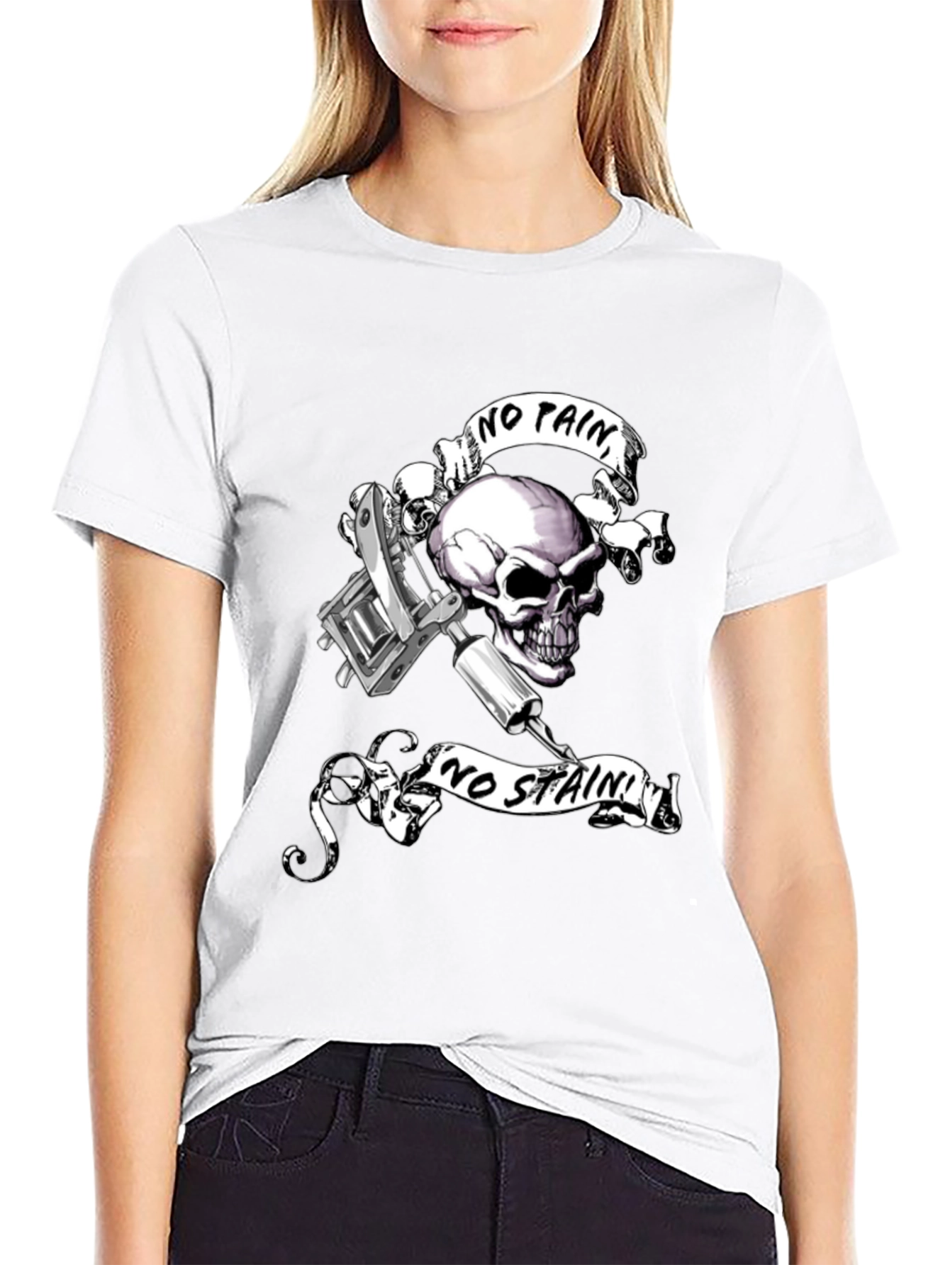 Skull & Tattoo Machine Graphic Tee