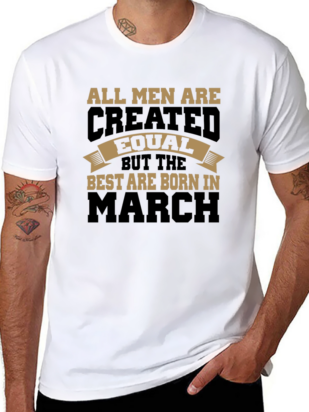 Mens Born in March Graphic T-Shirt