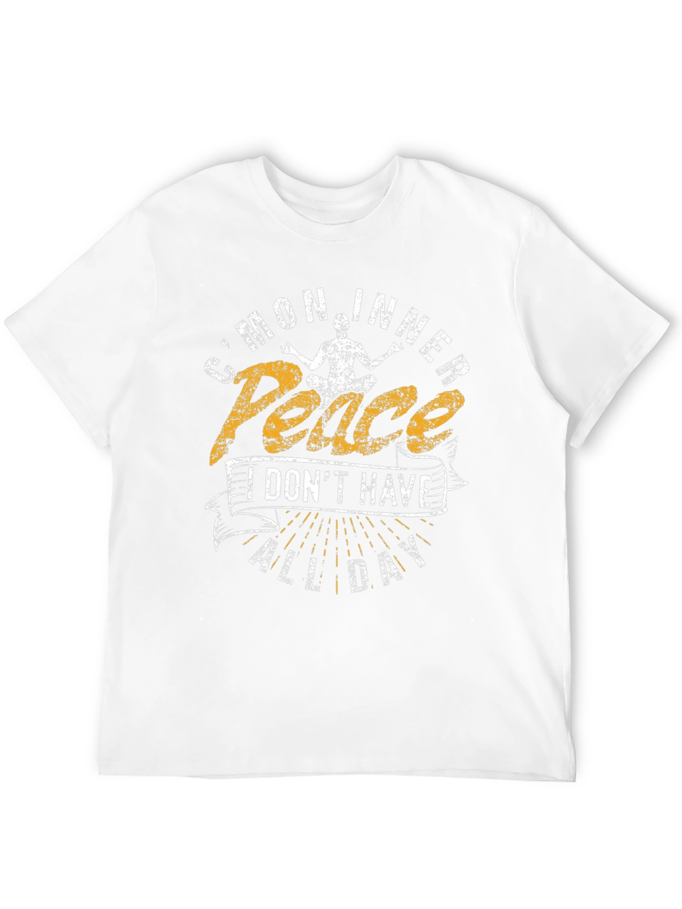 Cmon Inner Peace Mens Graphic T-Shirt