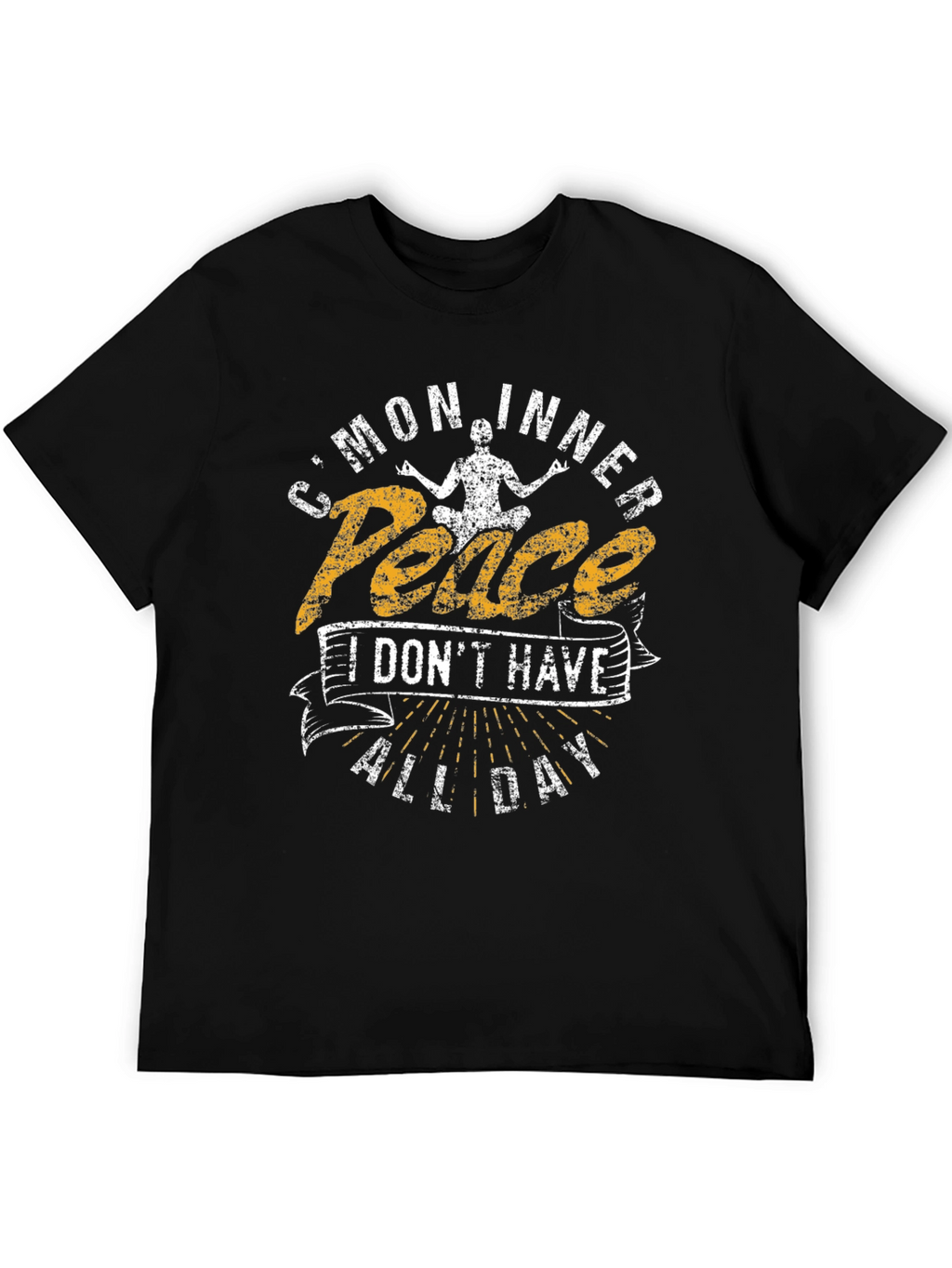 Cmon Inner Peace Mens Graphic T-Shirt