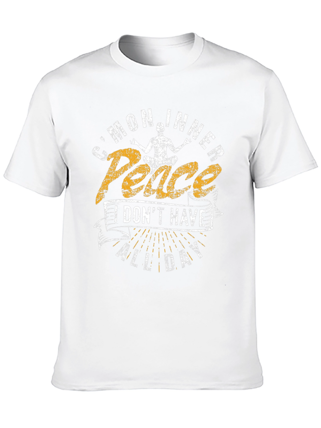 Cmon Inner Peace Mens Graphic T-Shirt