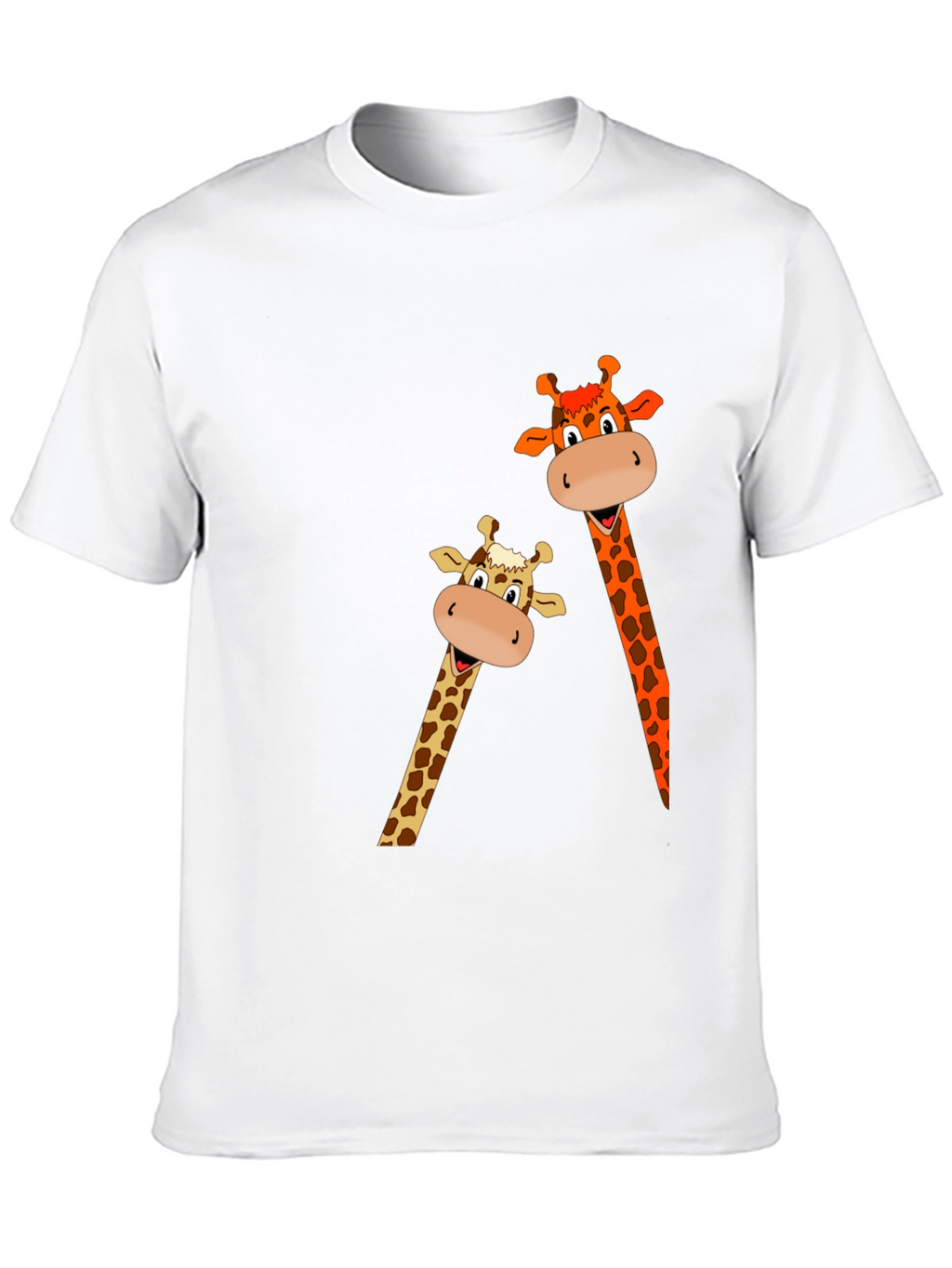 Giraffe Graphic Print Black T-Shirt