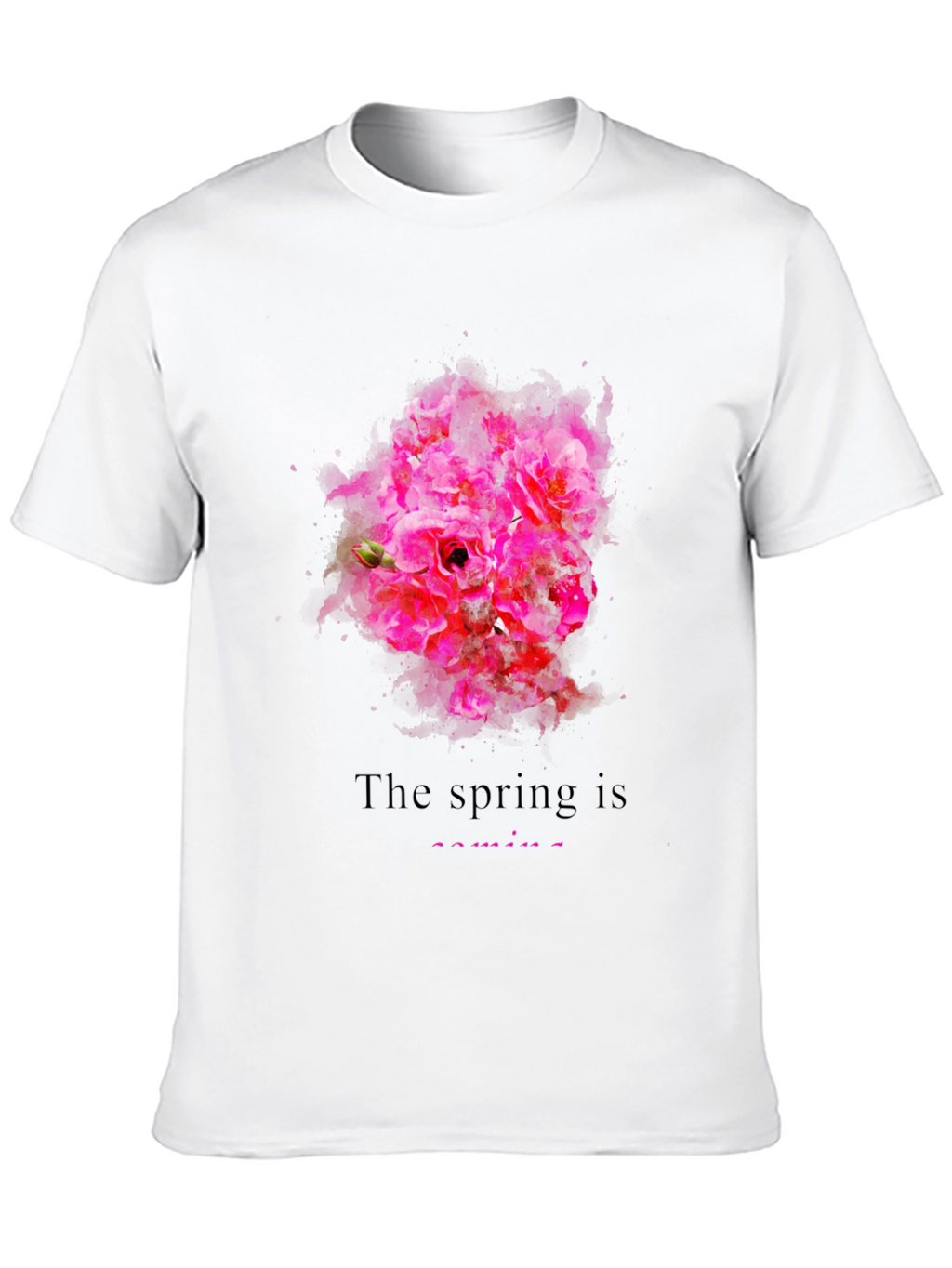 Spring Blossom Graphic T-Shirt for Men