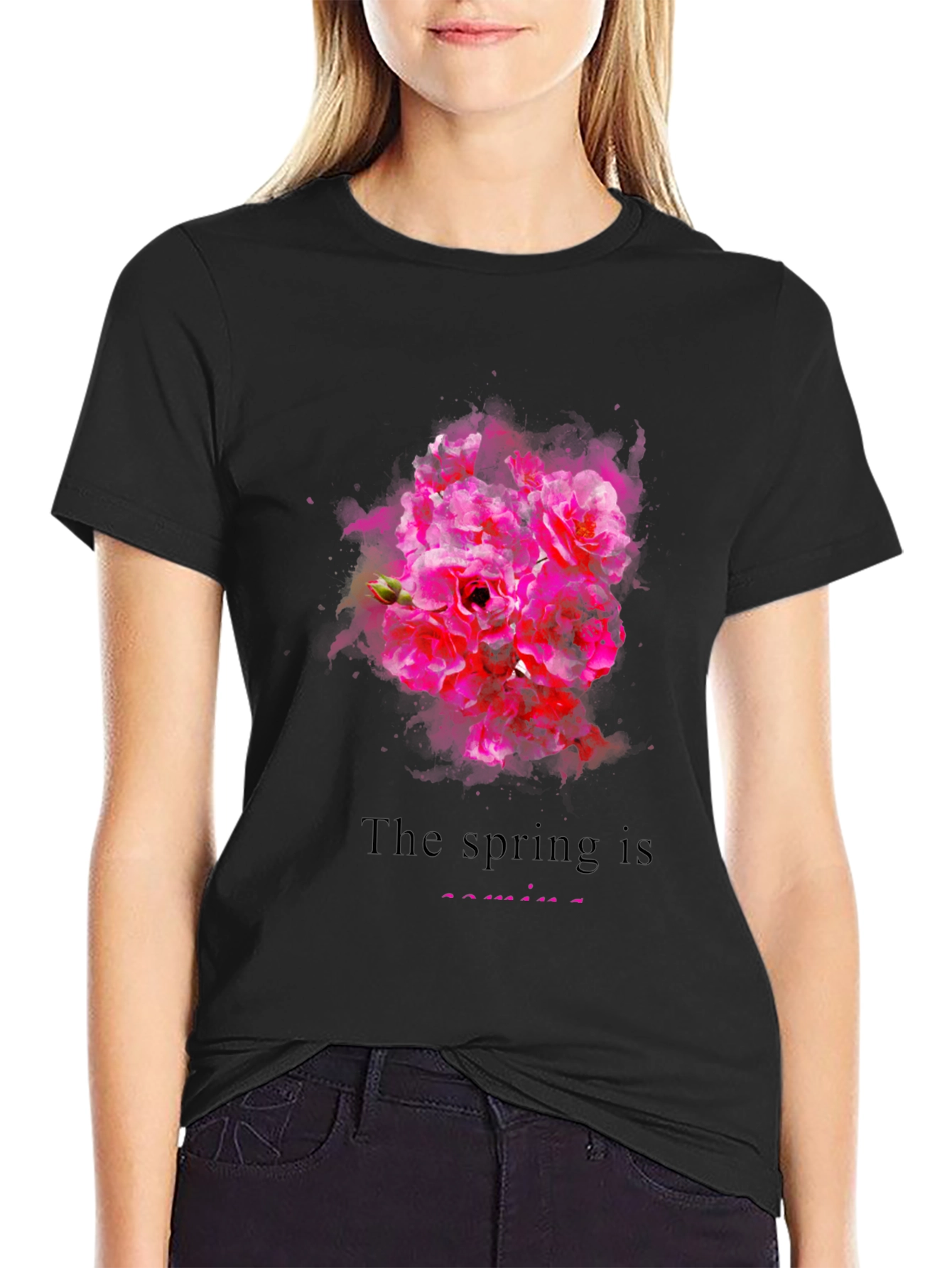 Spring Blossom Graphic T-Shirt for Men