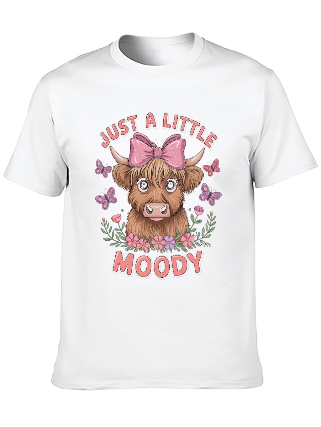 Just A Little Moody Cow Graphic T-Shirt