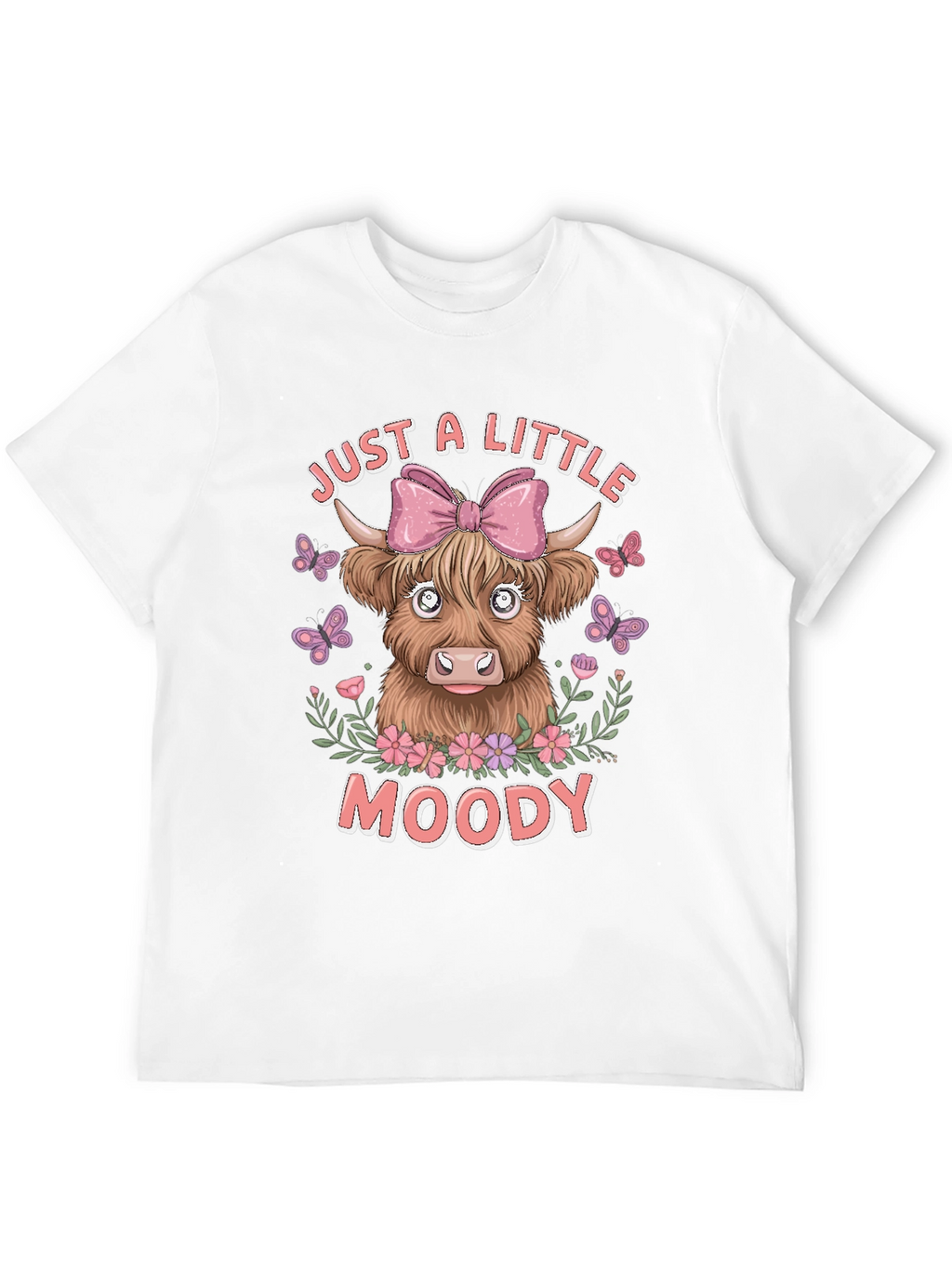 Just A Little Moody Cow Graphic T-Shirt