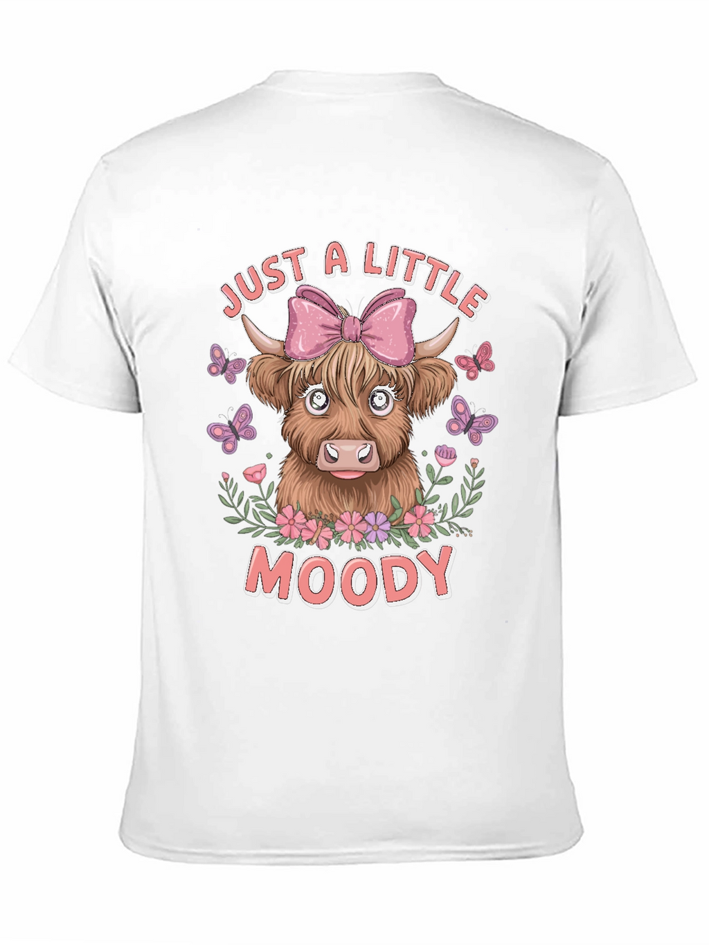 Just A Little Moody Cow Graphic T-Shirt